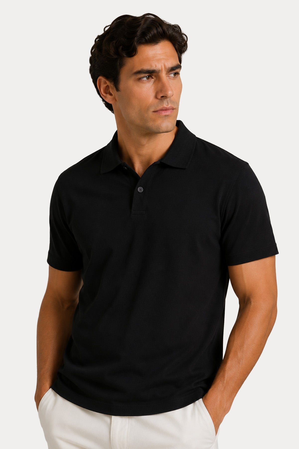 Manifattura Regular Fit Polo Yaka Streç T-shirt