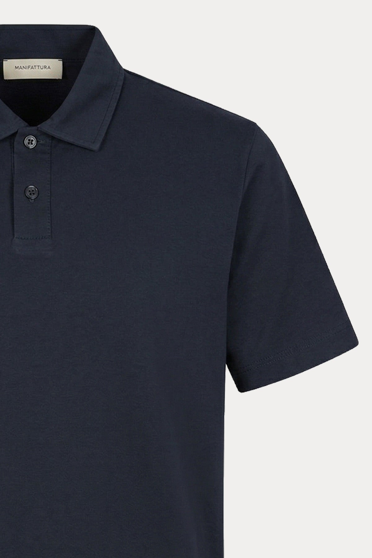 Manifattura Regular Fit Polo Yaka Streç T-shirt