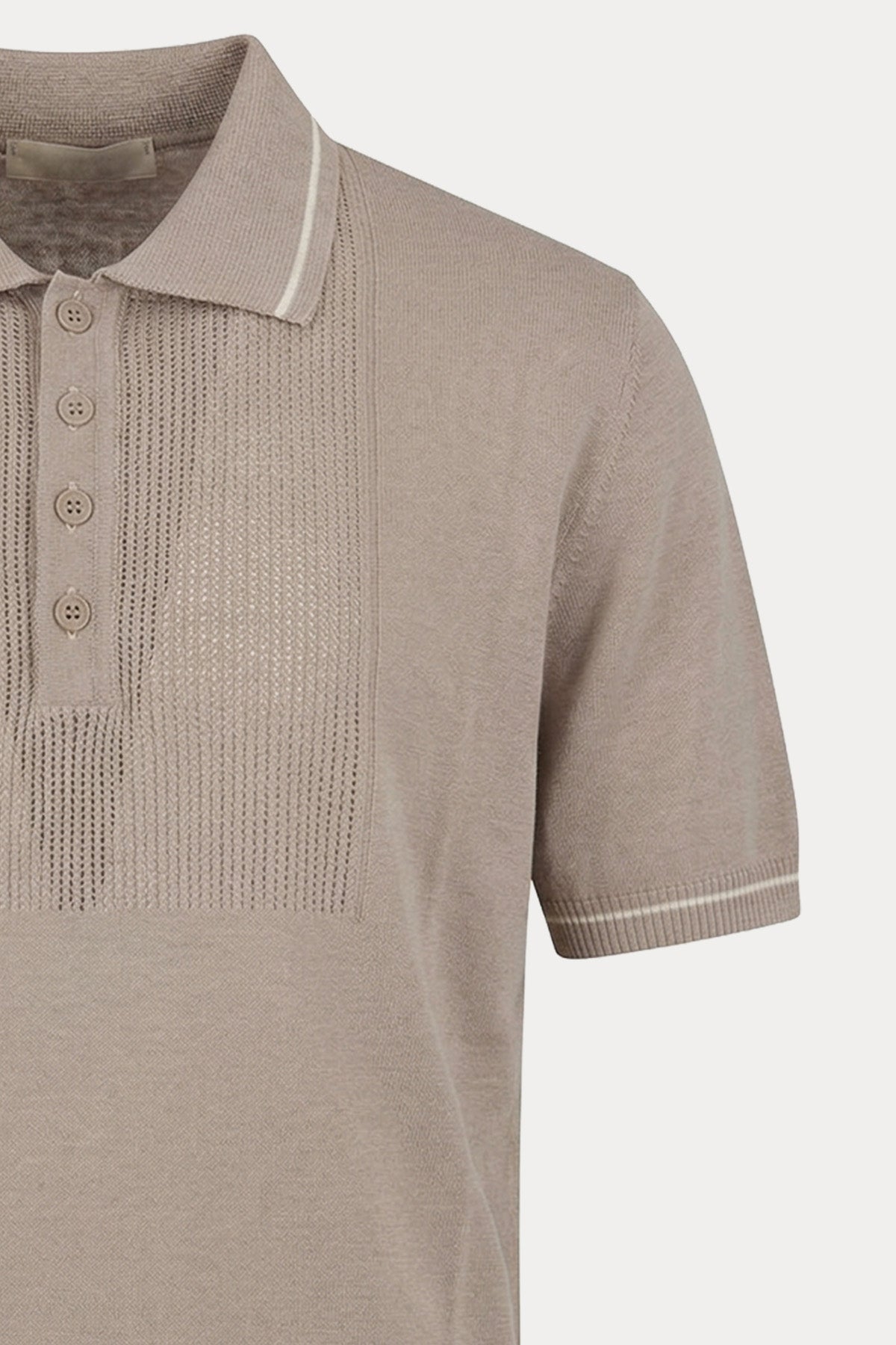 Manifattura Regular Fit Polo Yaka İnce Örgü Keten Triko