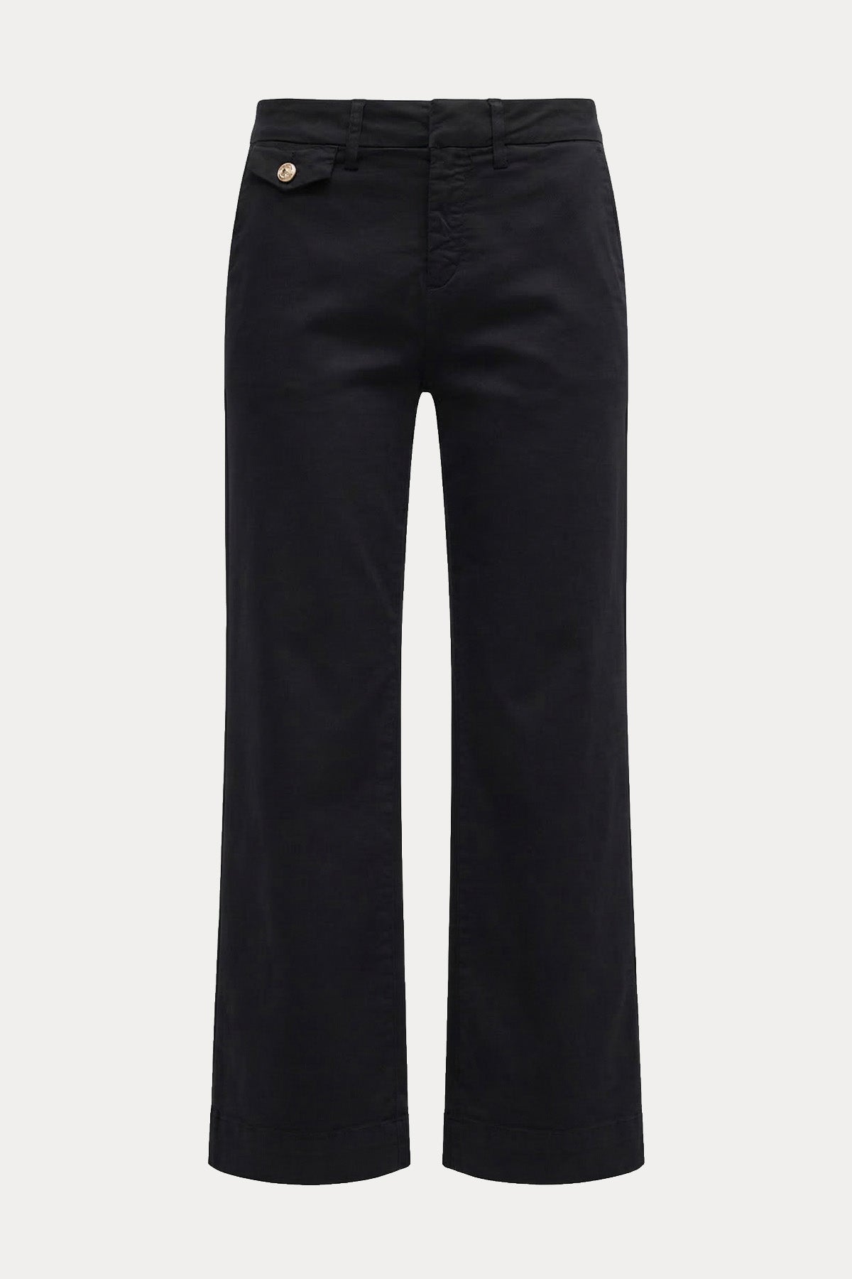 Liu Jo Straight Fit Crop Paça Streç Pantolon-Pantolon-Libas