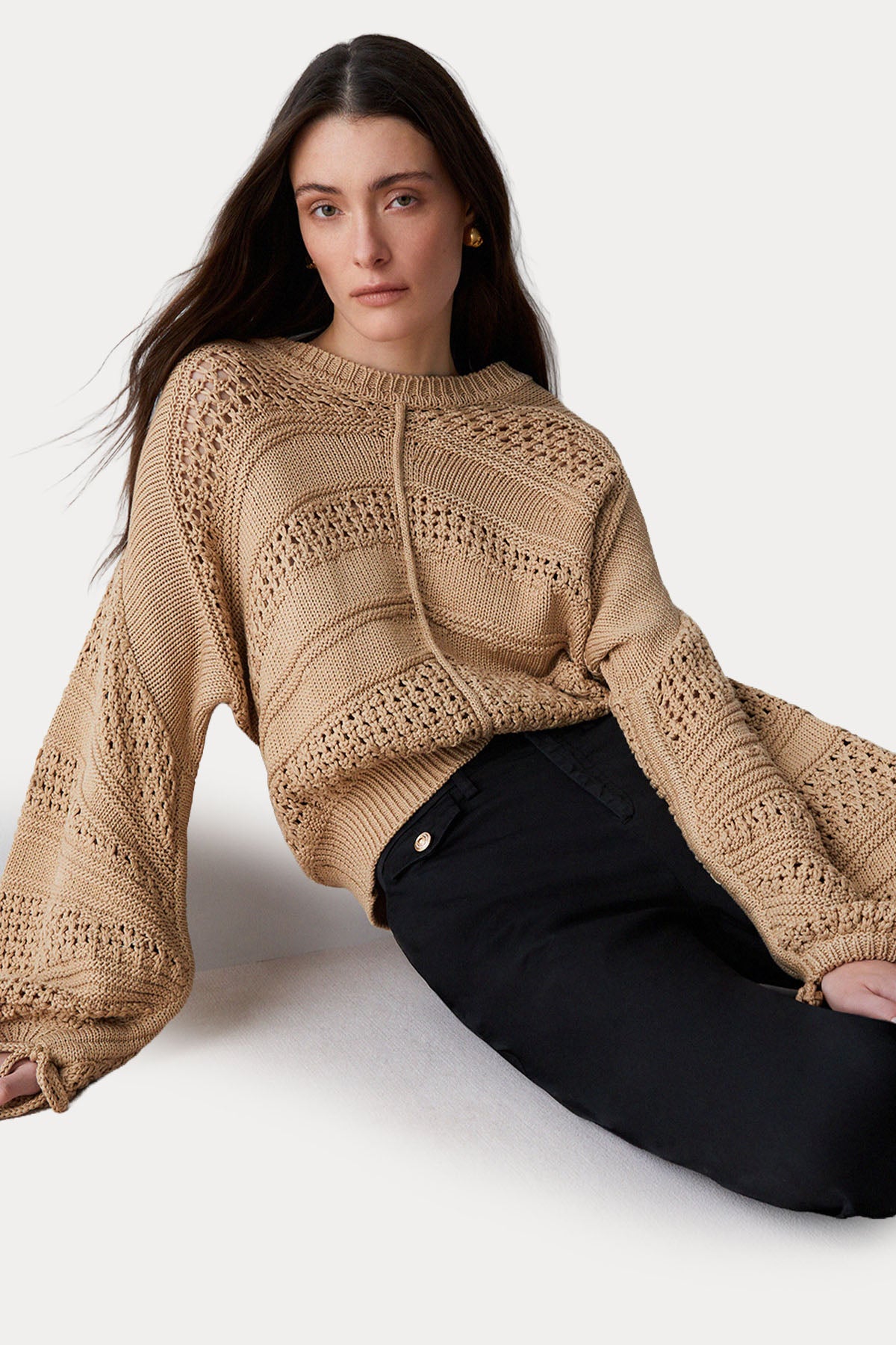 Liu Jo Straight Fit Crop Paça Streç Pantolon-Pantolon-Libas