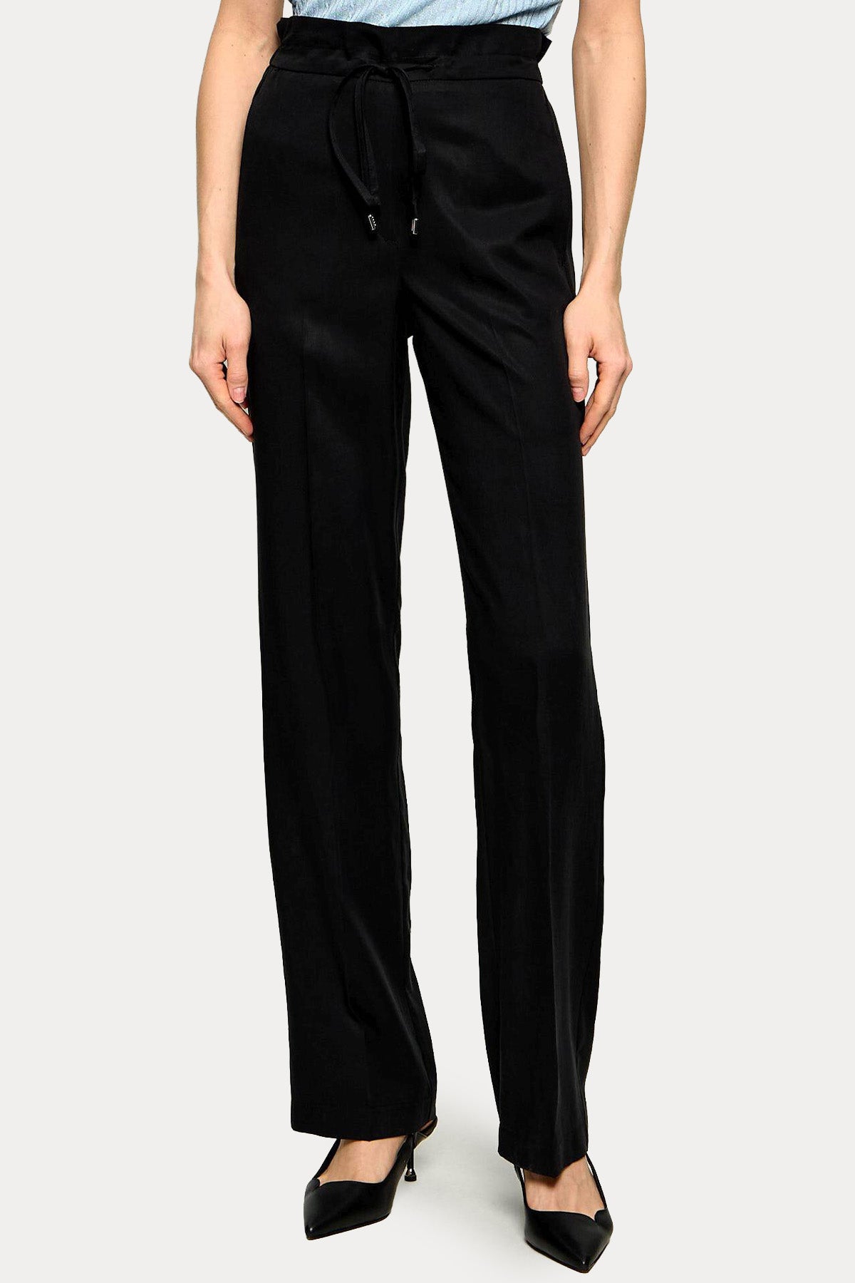 Liu Jo Straight Fit Beli Lastikli Yüksek Bel Pantolon