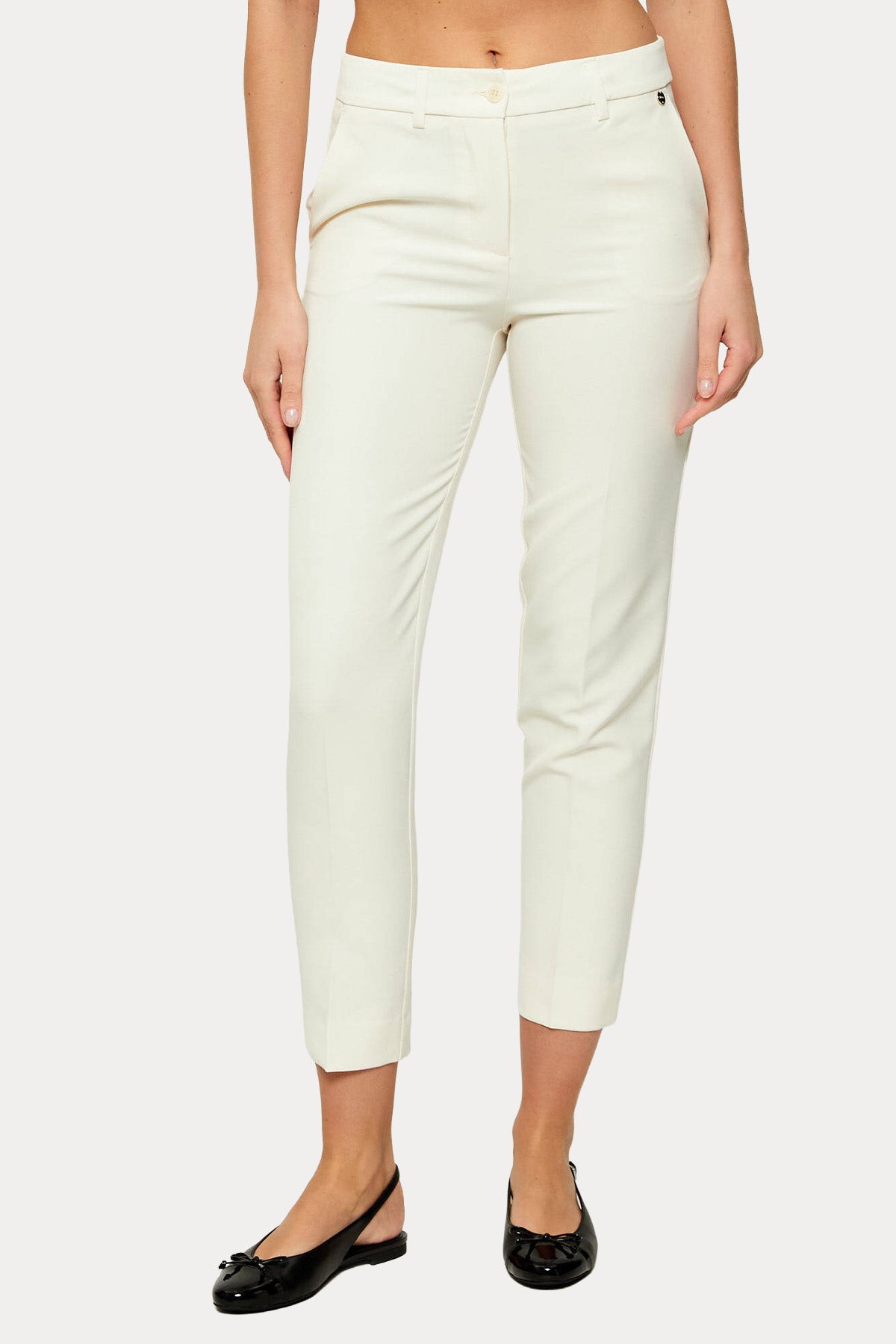 Liu Jo Straight Fit Yandan Cepli Streç Pantolon