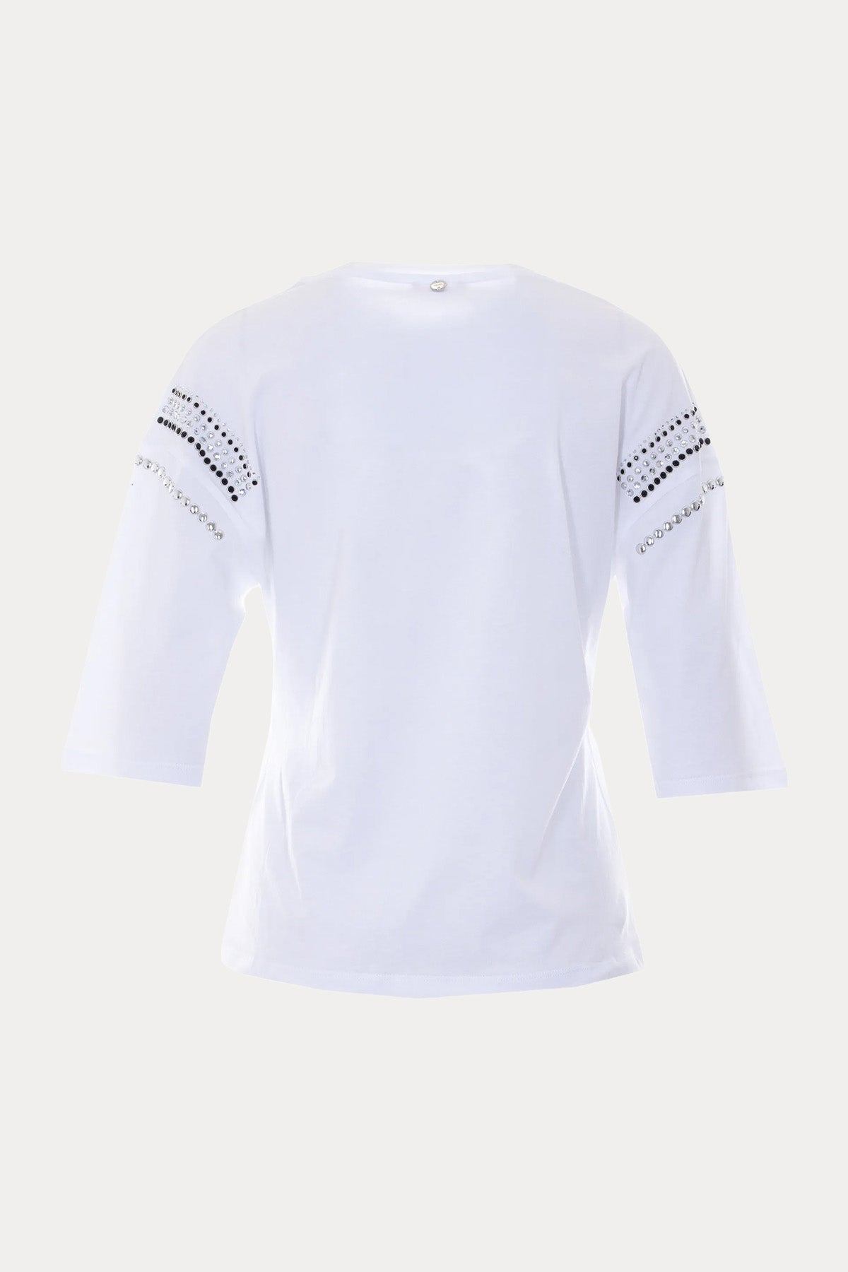Liu Jo Comfort Fit Troklu Yuvarlak Yaka T-shirt