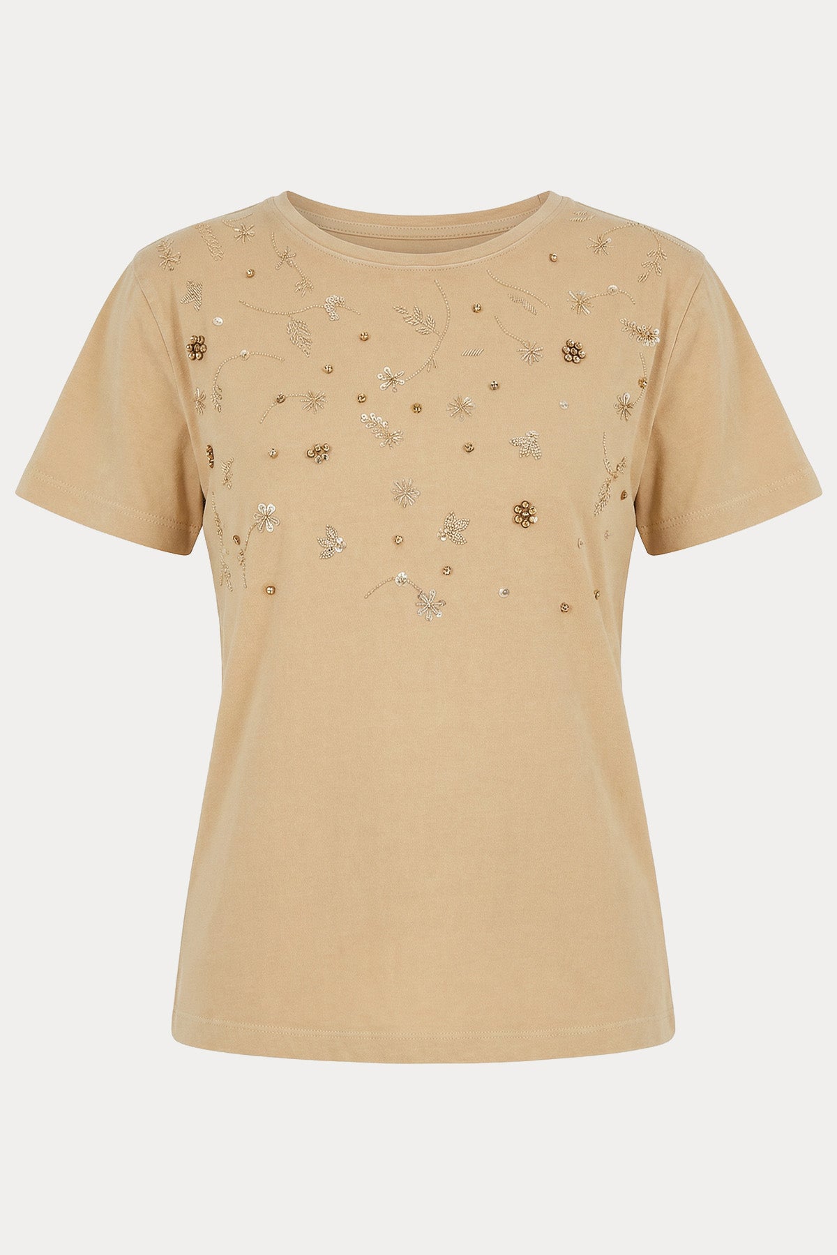 Liu Jo Comfort Fit Nakış Pul Desenli T-shirt-T-shirt-Libas
