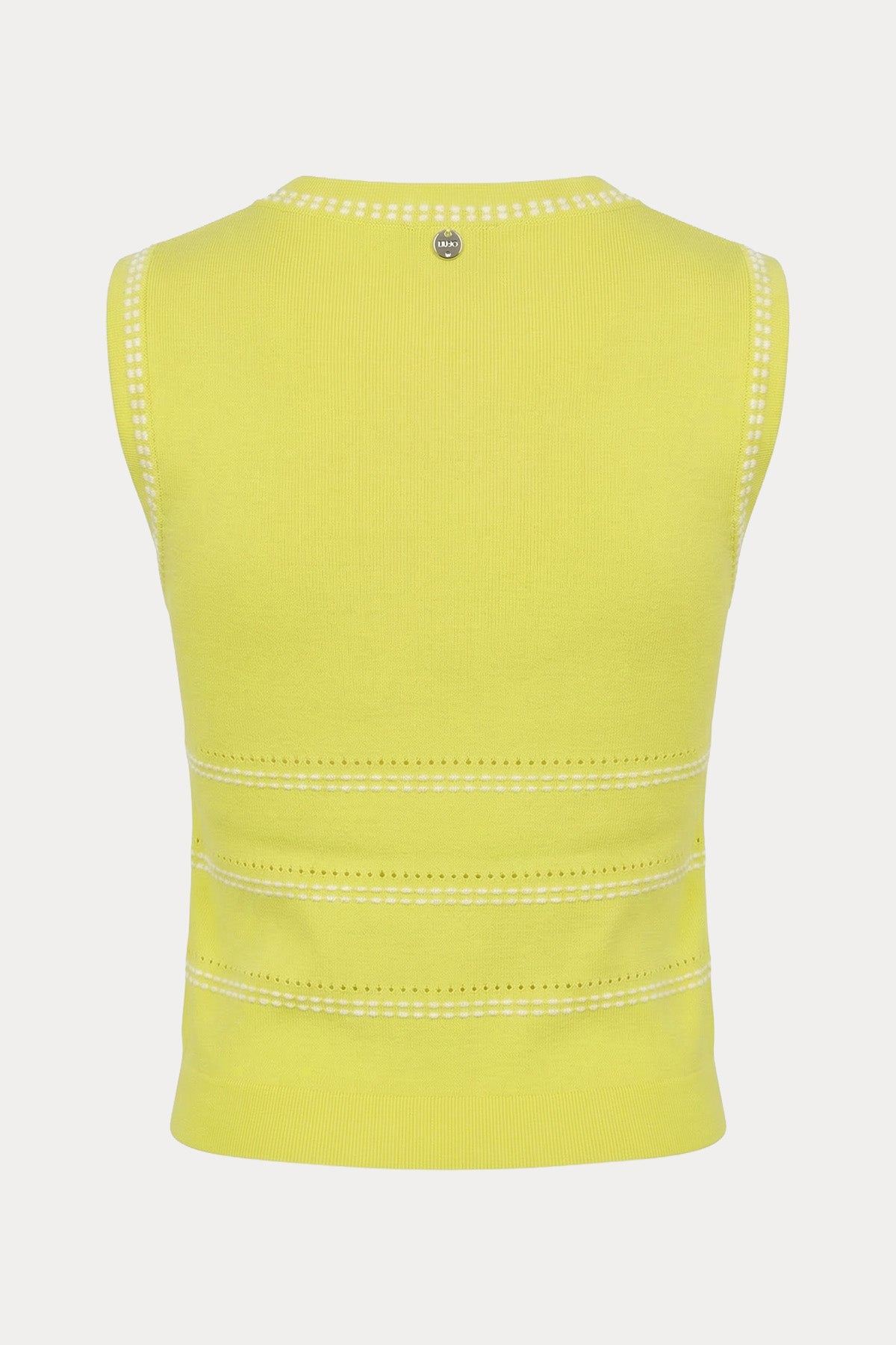 Liu Jo Slim Fit Yuvarlak Yaka Örgü Bluz-Bluz-Libas