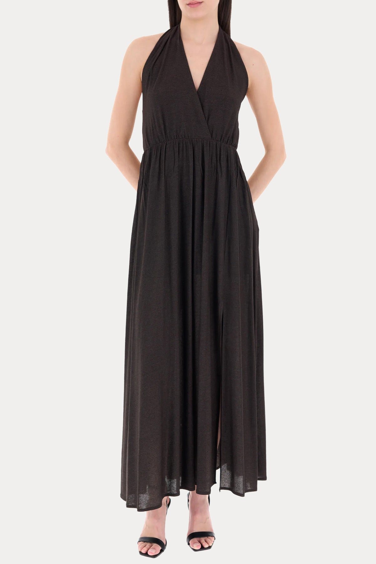 Liu Jo Kruvaze Streç Maxi Elbise