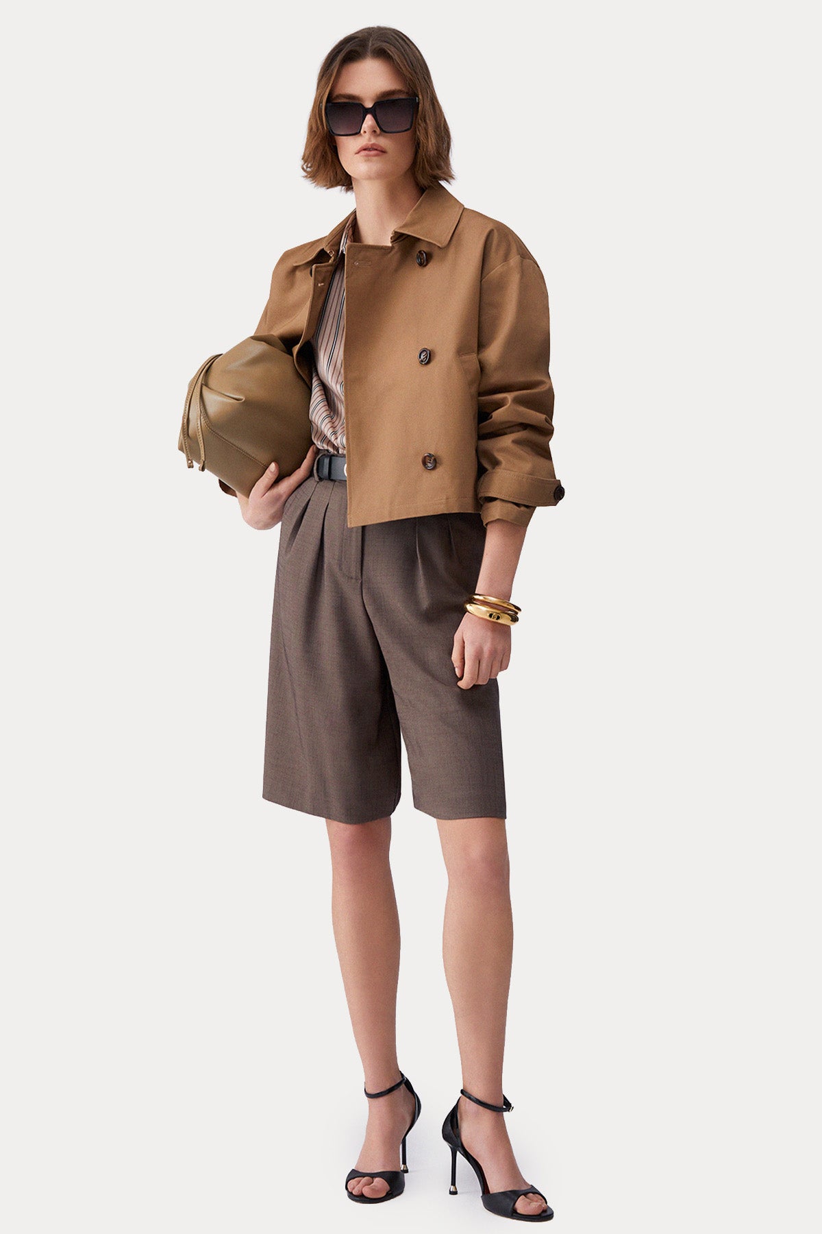 Liu Jo Comfort Fit Kruvaze Crop Trençkot