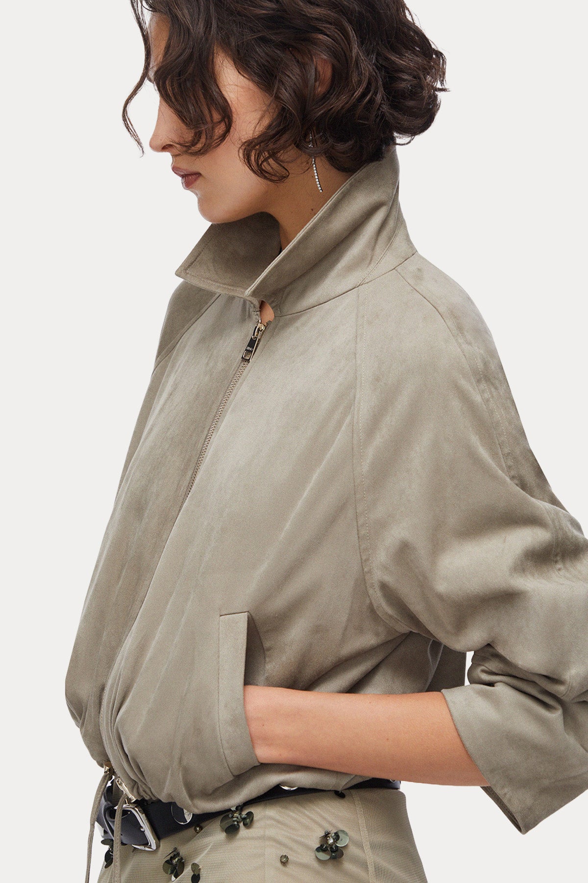 Liu Jo Loose Fit Süet Ceket