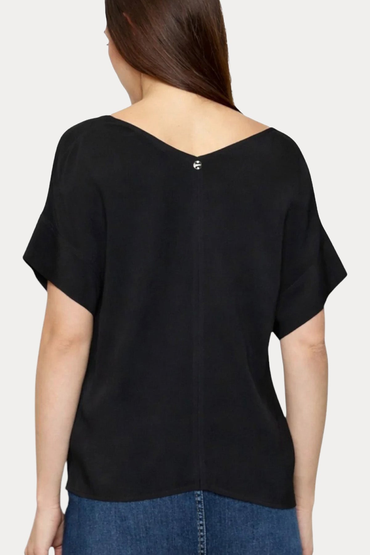 Liu Jo Loose Fit V Yaka Bluz