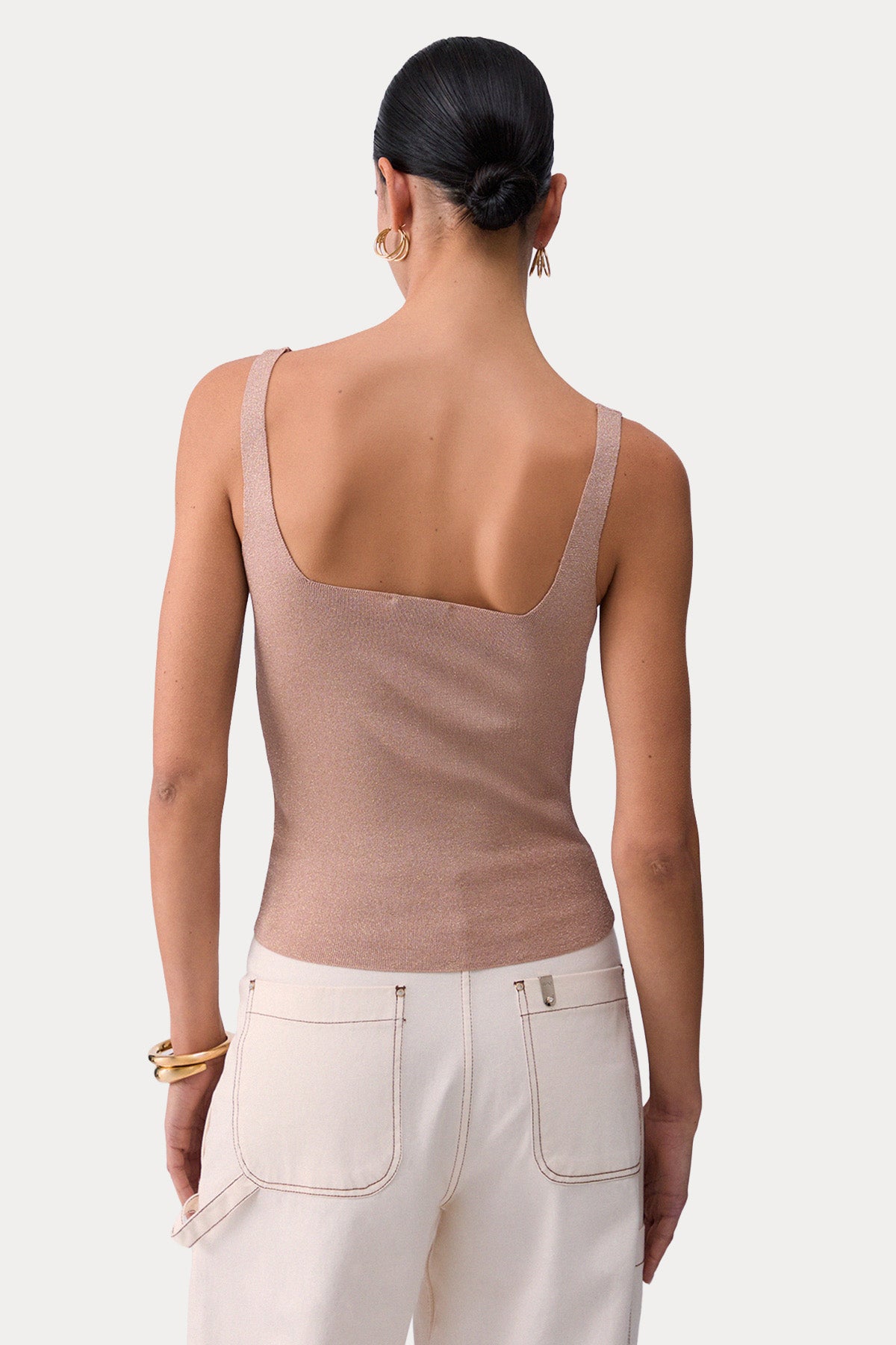 Liu Jo Slim Fit İnce Örgü Askılı Bluz-Bluz-Libas