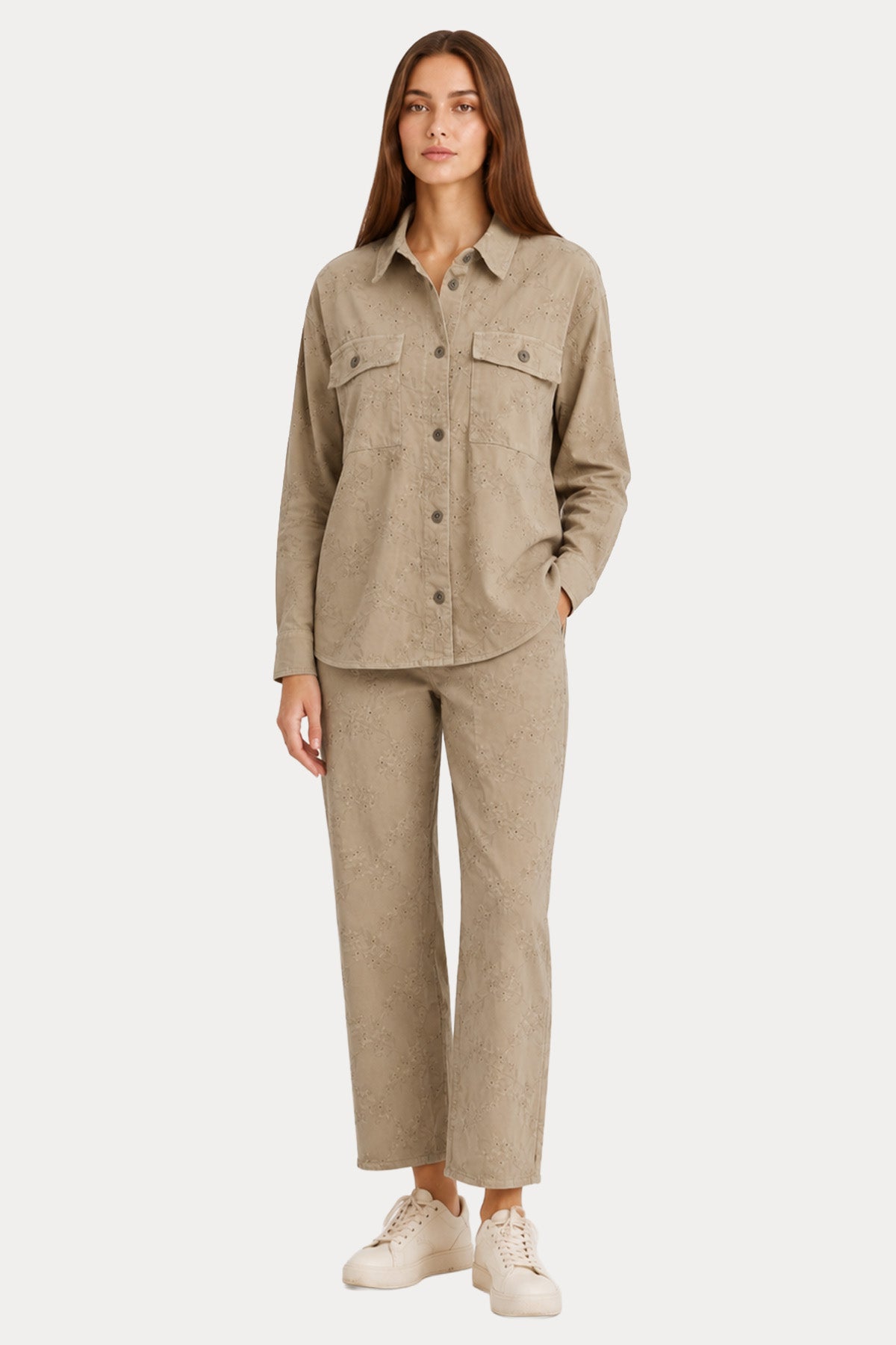 Liu Jo Relaxed Fit Nakış Desenli Gömlek Ceket