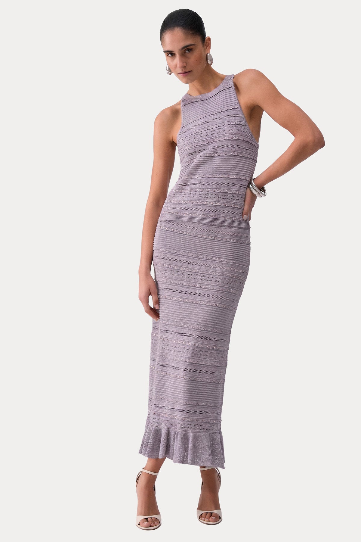 Liu Jo Slim Fit Halter Yaka Örgü Bluz