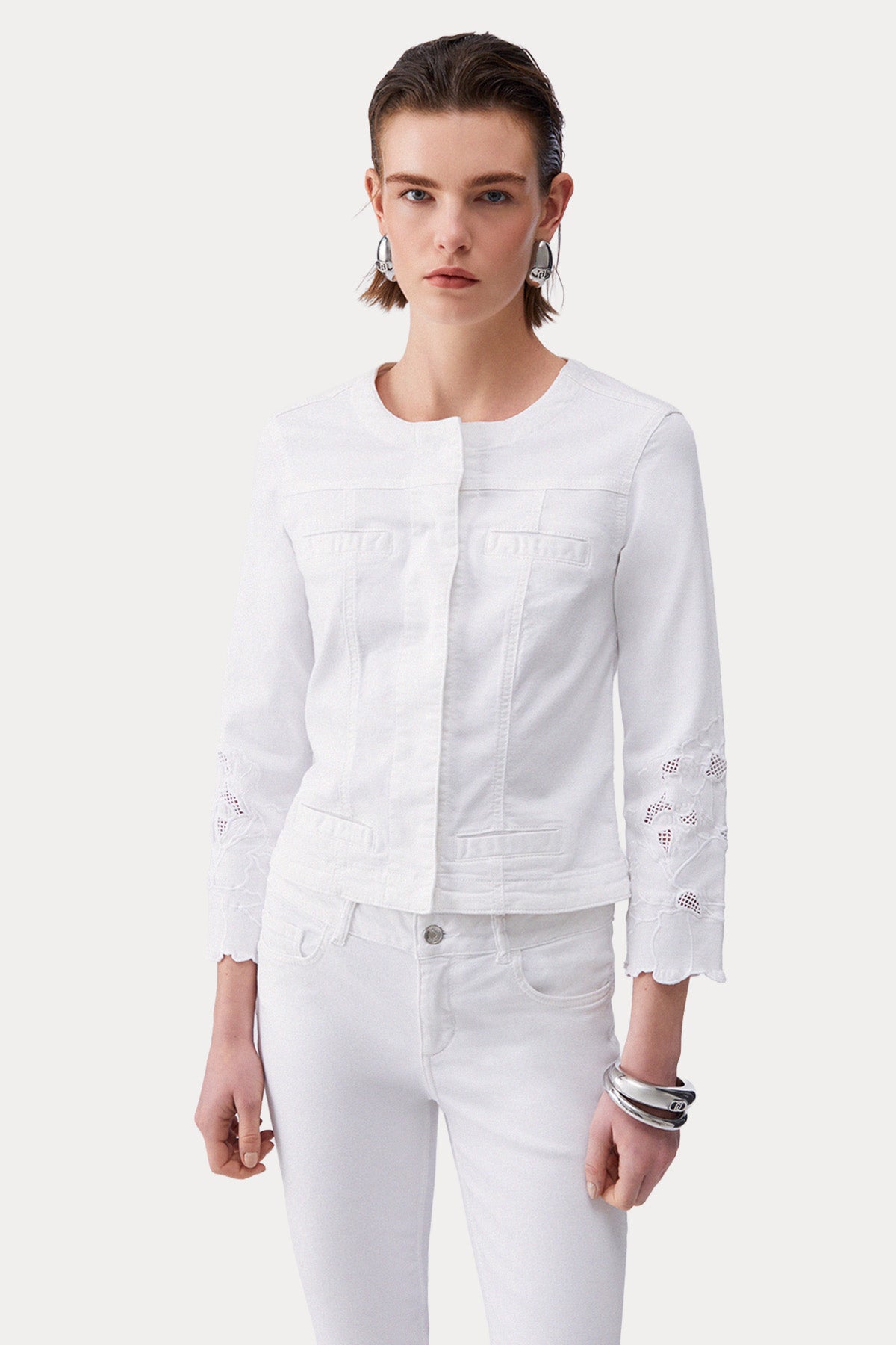 Liu Jo Slim Fit Nakış Detaylı Ceket-Ceket-Libas
