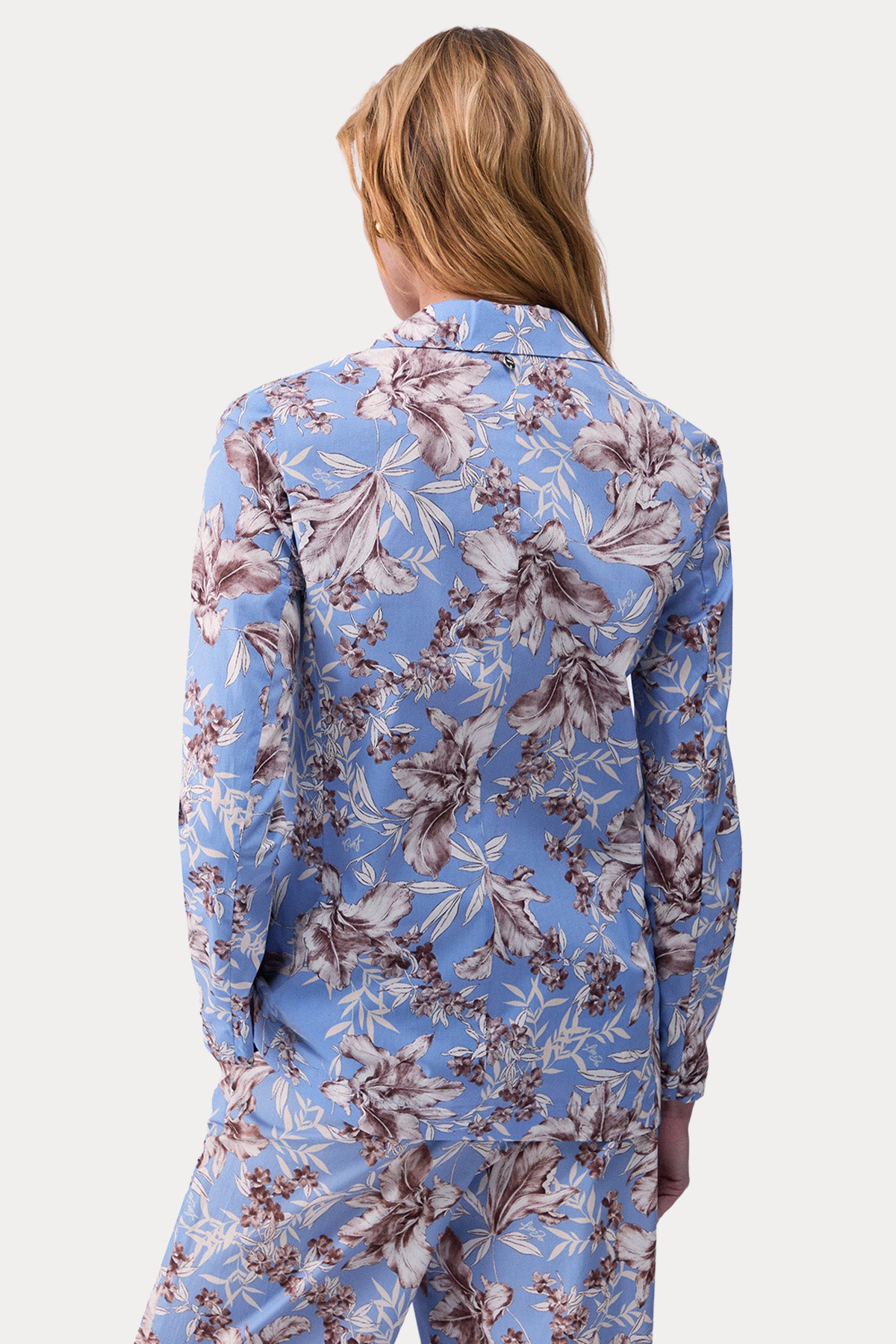Liu Jo Regular Fit Çiçek Desenli Blazer Ceket-Ceket-Libas