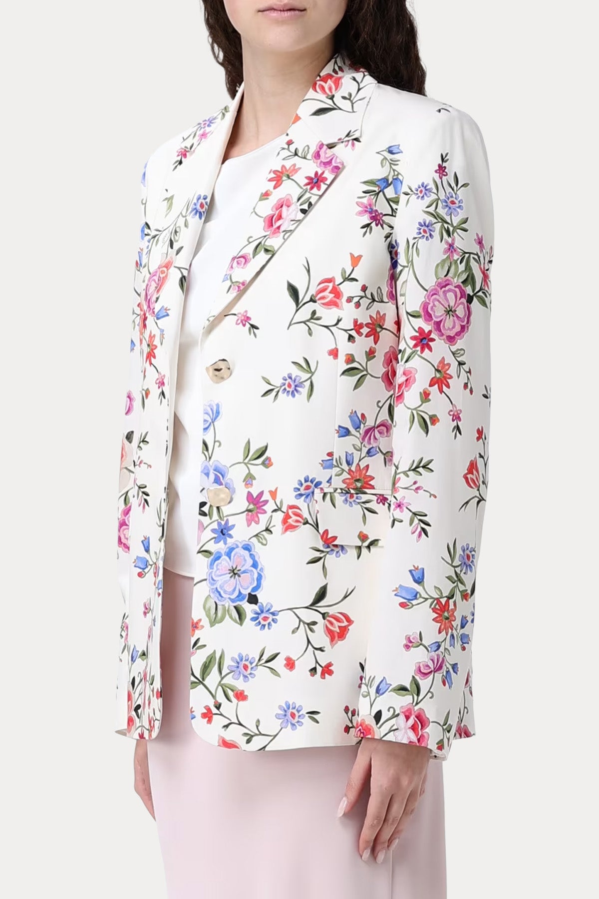 Liu Jo Relaxed Fit Çiçek Desenli Blazer Ceket