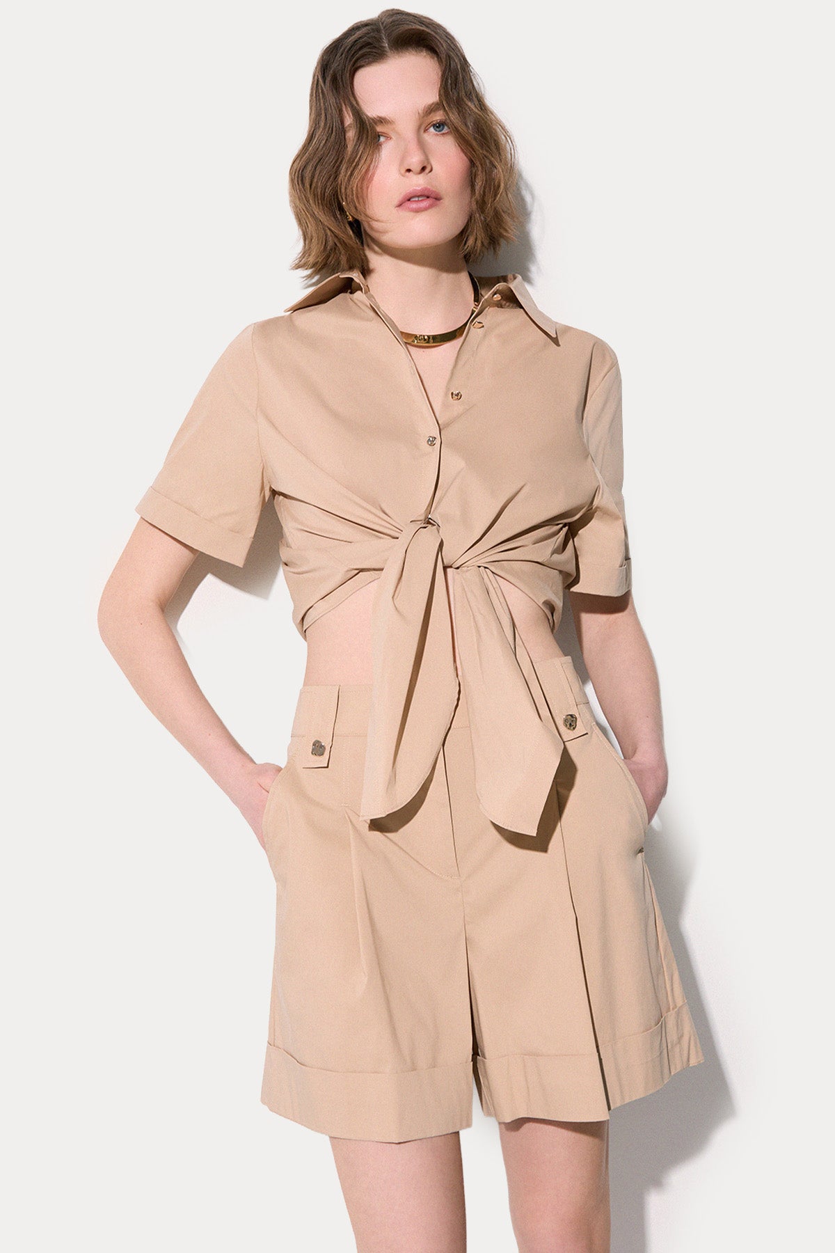 Liu Jo Relaxed Fit Yüksek Belli Şort