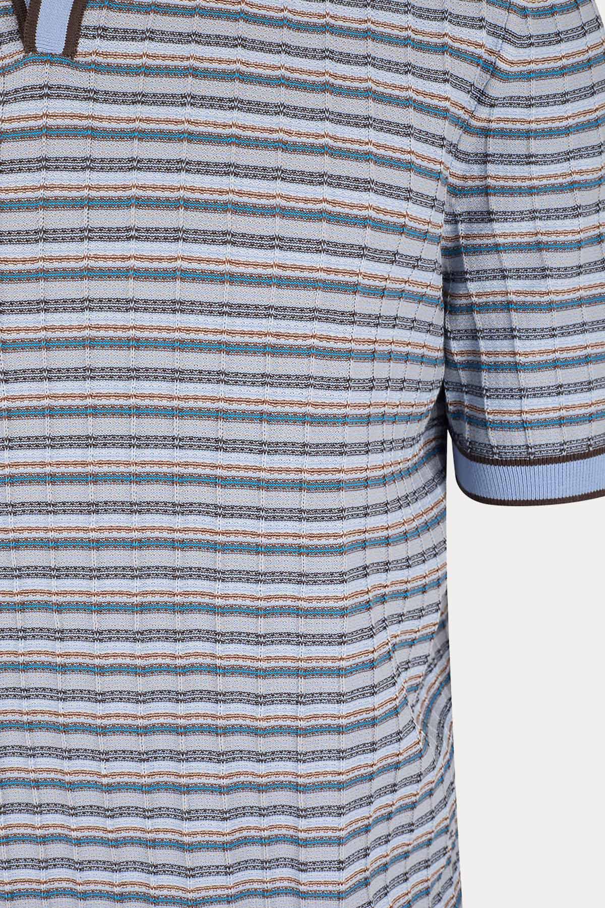 Gran Sasso Regular Fit İnce Örgü Polo Yaka Triko-Triko-Libas