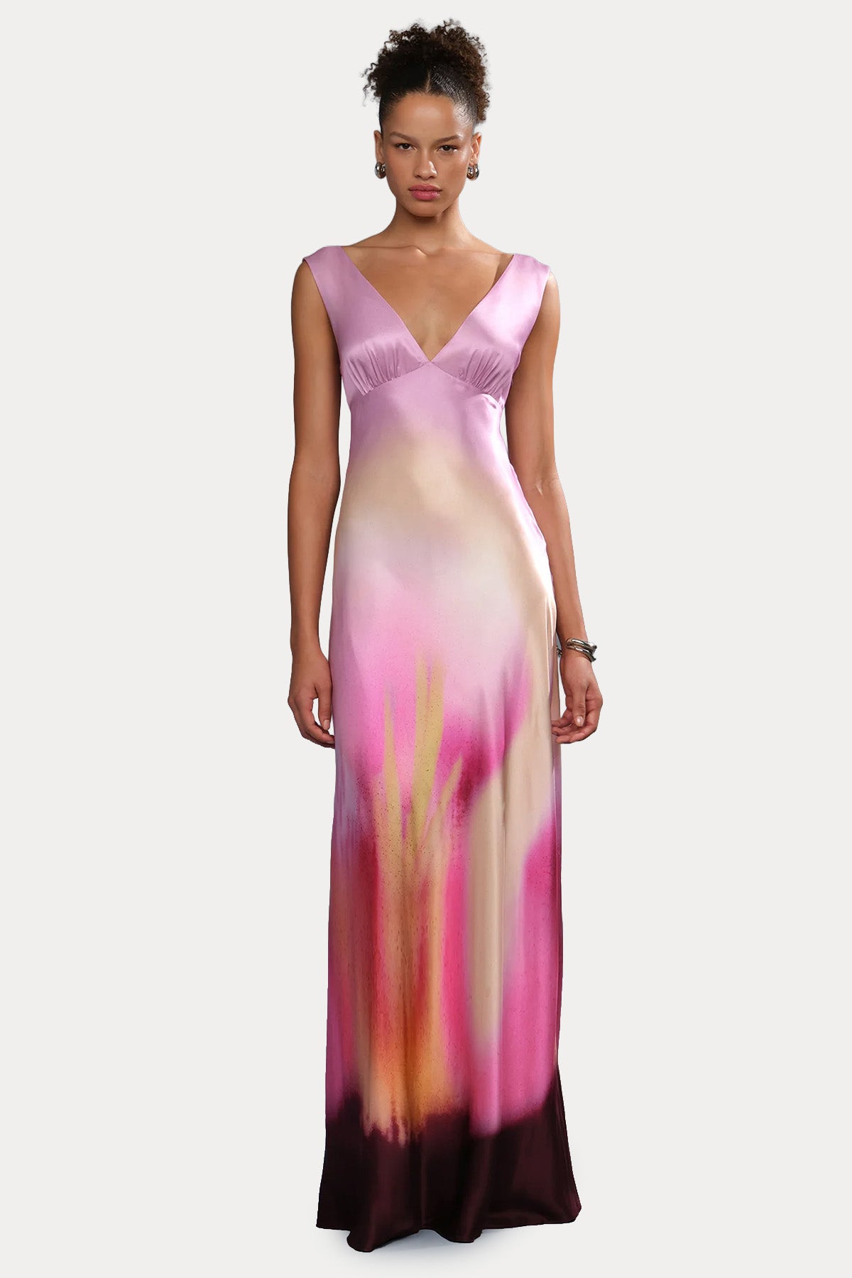 Amur Zarita Maxi İpek Abiye Elbise