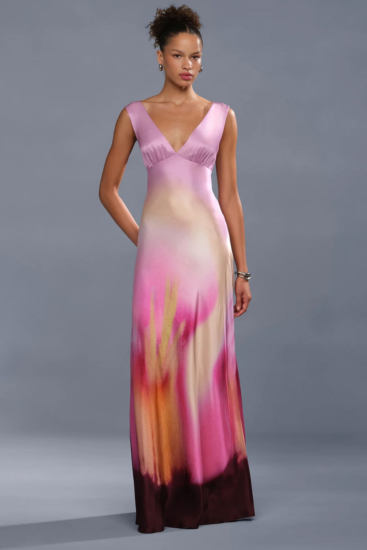 Amur Zarita Maxi İpek Abiye Elbise