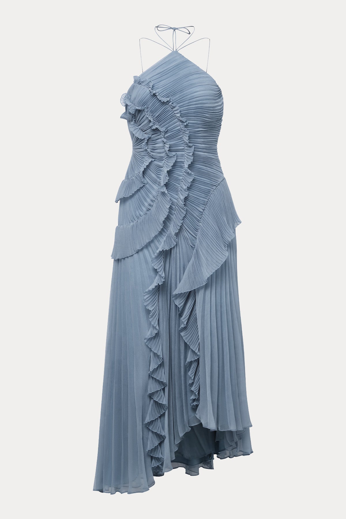 Amur Lorelie Halter Yaka Midi Abiye Elbise