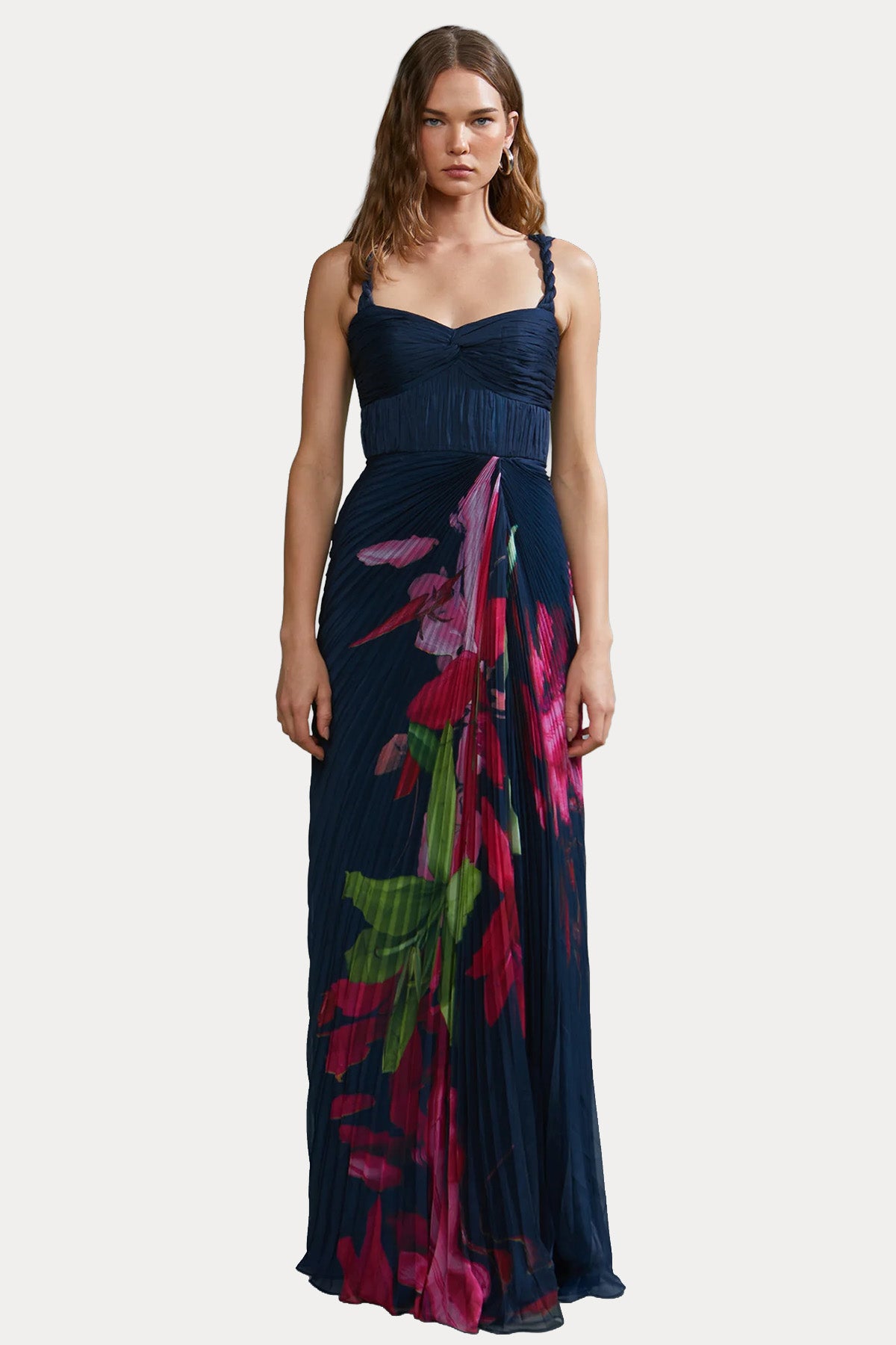 Amur Drea Pilili Maxi Abiye Elbise