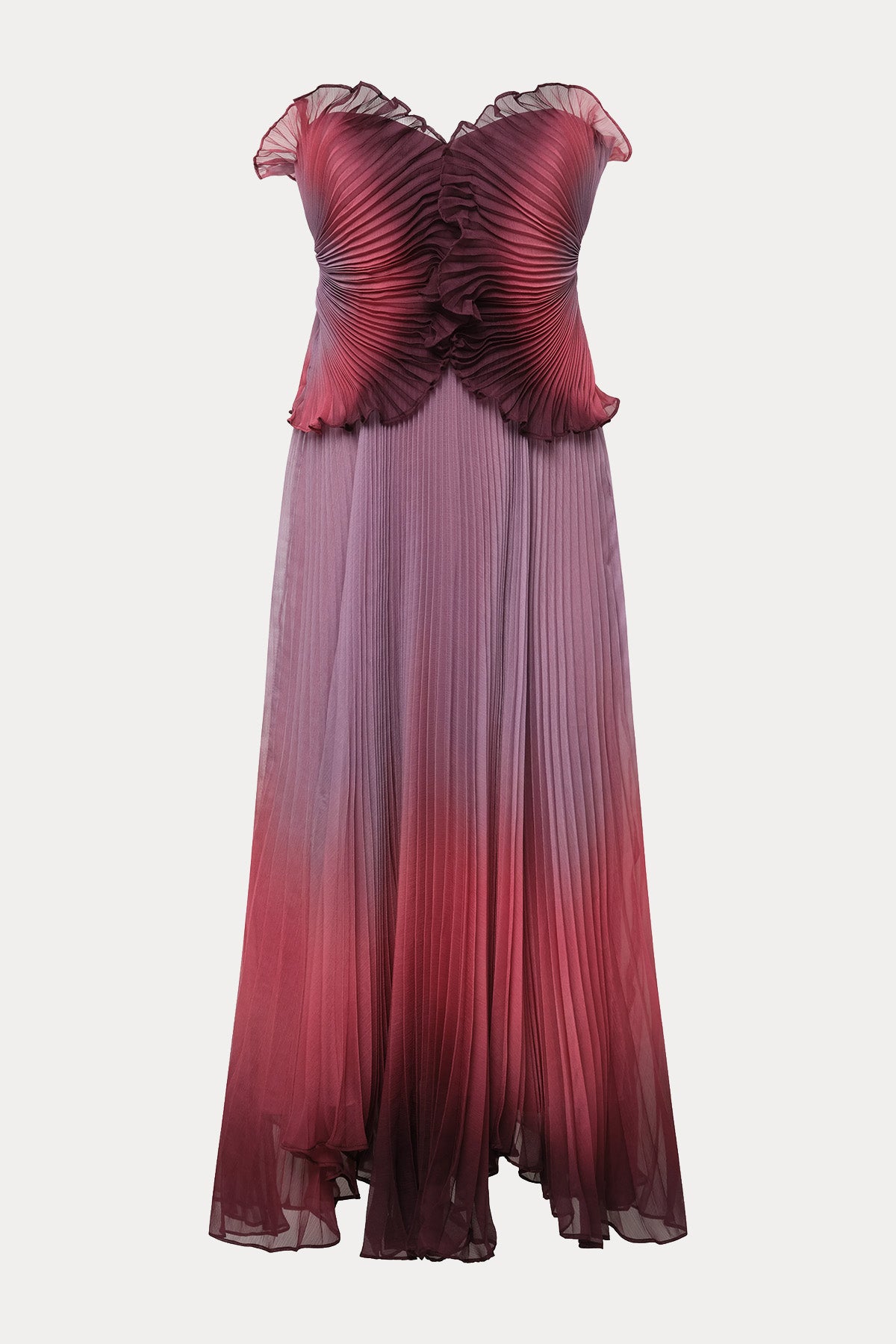 Amur Delyth Straplez Midi Abiye Elbise