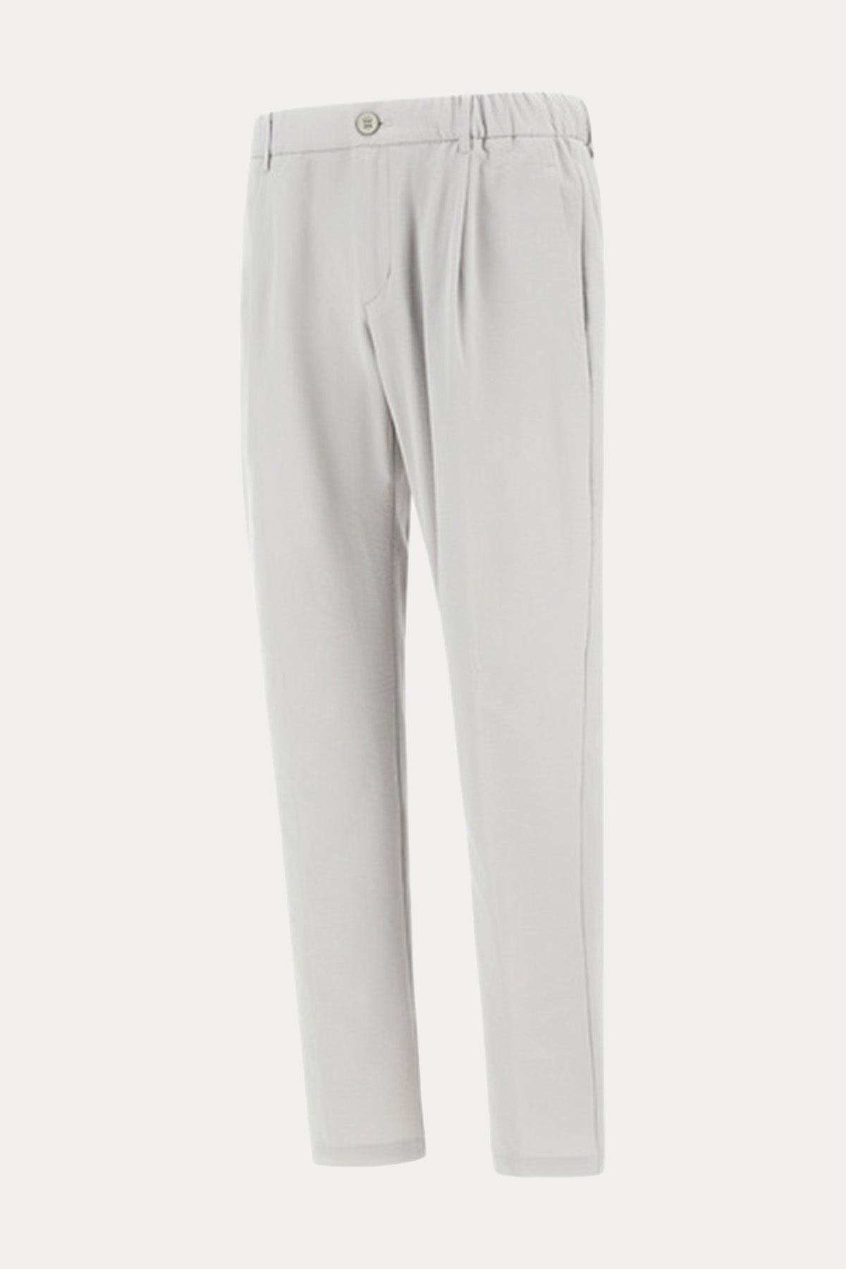 Herno Regular Fit Dokulu Kumaş Tek Pile Beli Lastikli Pantolon