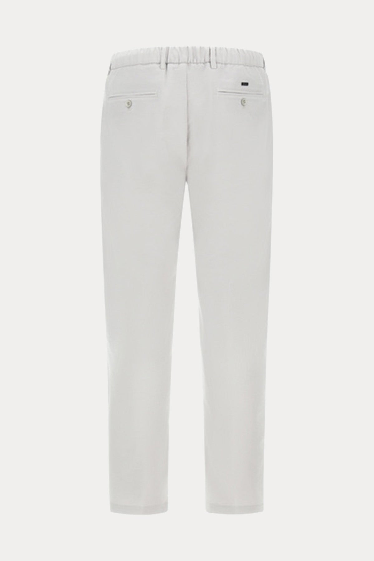 Herno Regular Fit Dokulu Kumaş Tek Pile Beli Lastikli Pantolon