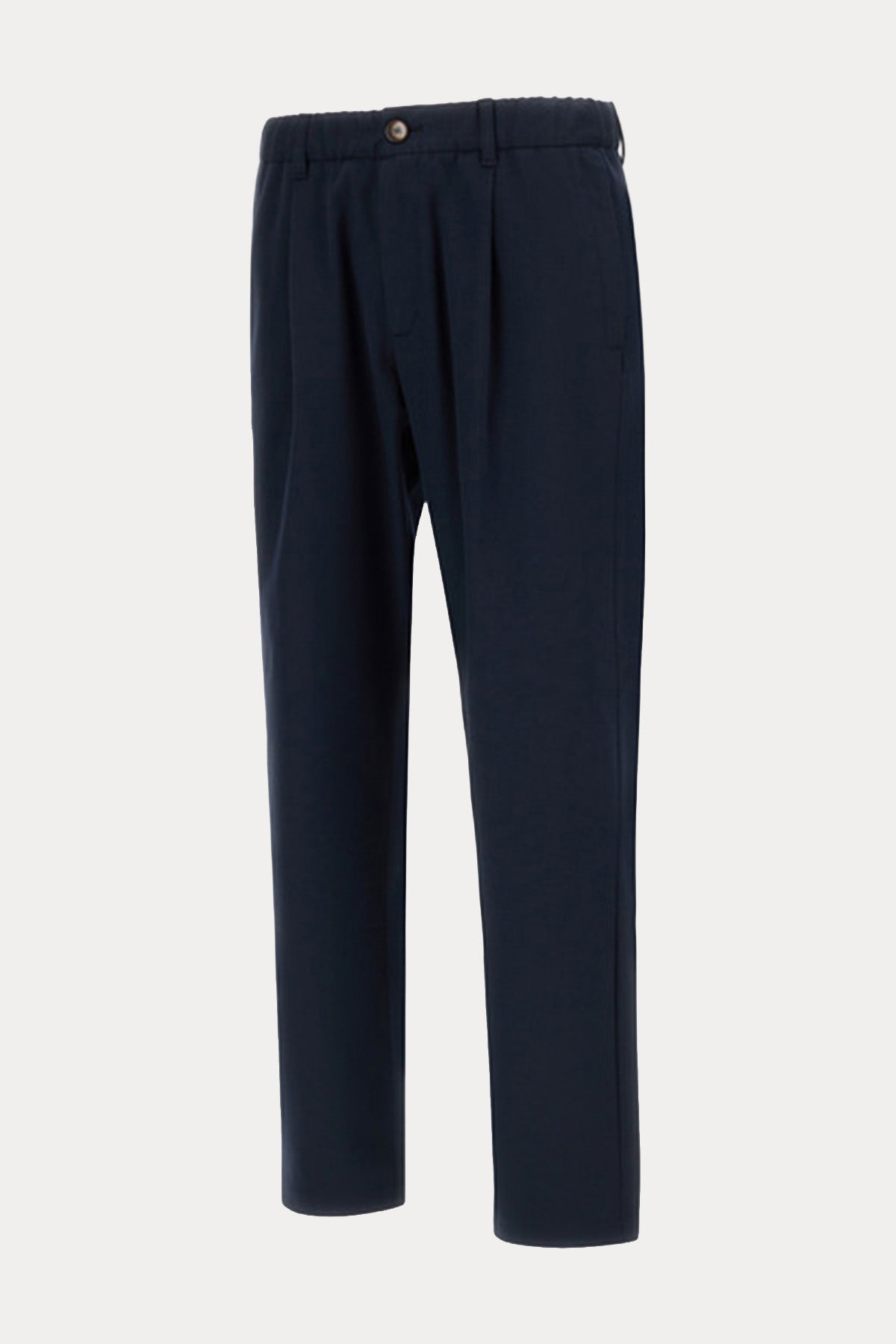 Herno Regular Fit Beli Lastikli Tek Pile Yandan Cepli Pantolon