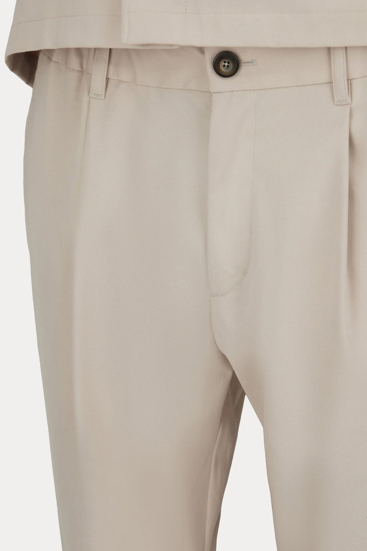 Herno Regular Fit Beli Lastikli Tek Pile Yandan Cepli Pantolon-Pantolon-Libas