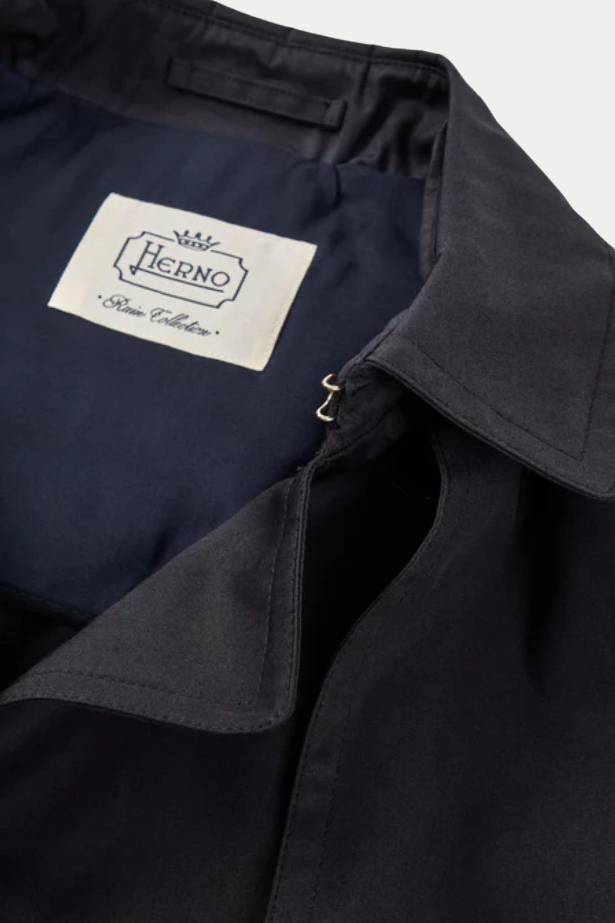Herno Rain Regular Fit Kapüşonlu Kruvaze Ceket-Ceket-Libas