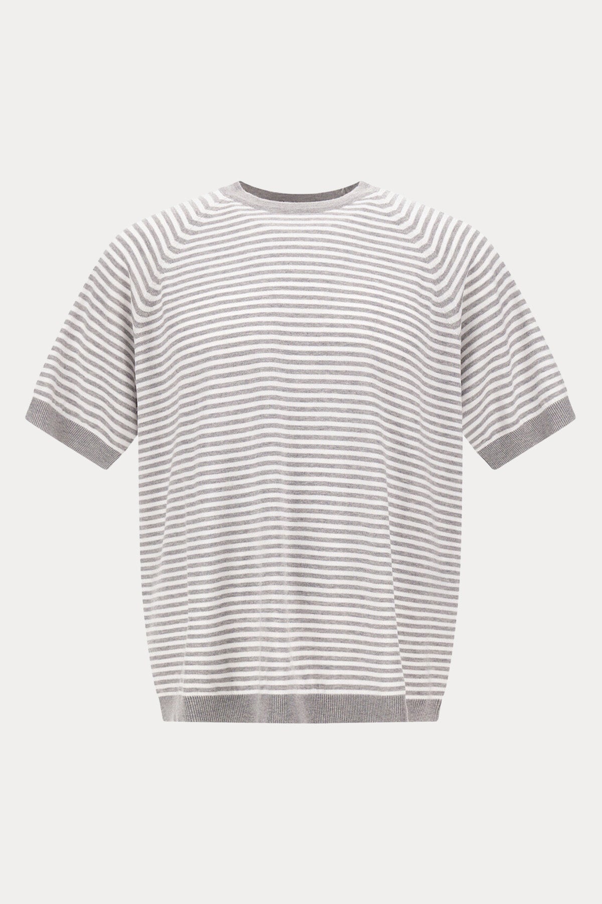 Herno Regular Fit Yuvarlak Yaka Çizgili T-shirt-T-shirt-Libas