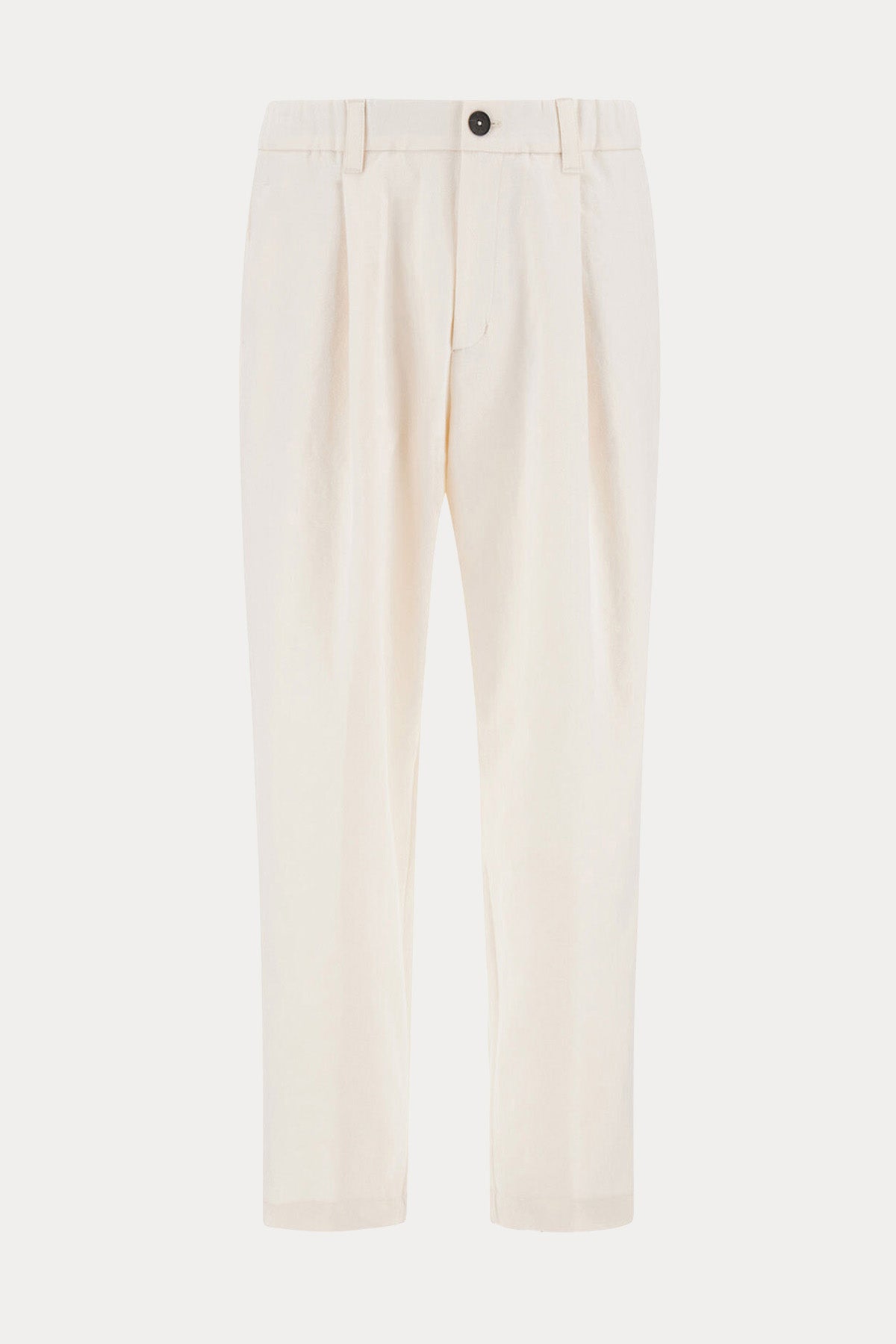 Herno Relaxed Fit Beli Lastikli Tek Pile Pantolon-Pantolon-Libas