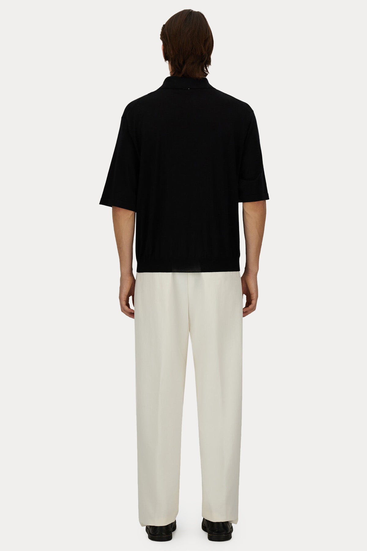 Herno Relaxed Fit Beli Lastikli Tek Pile Pantolon-Pantolon-Libas