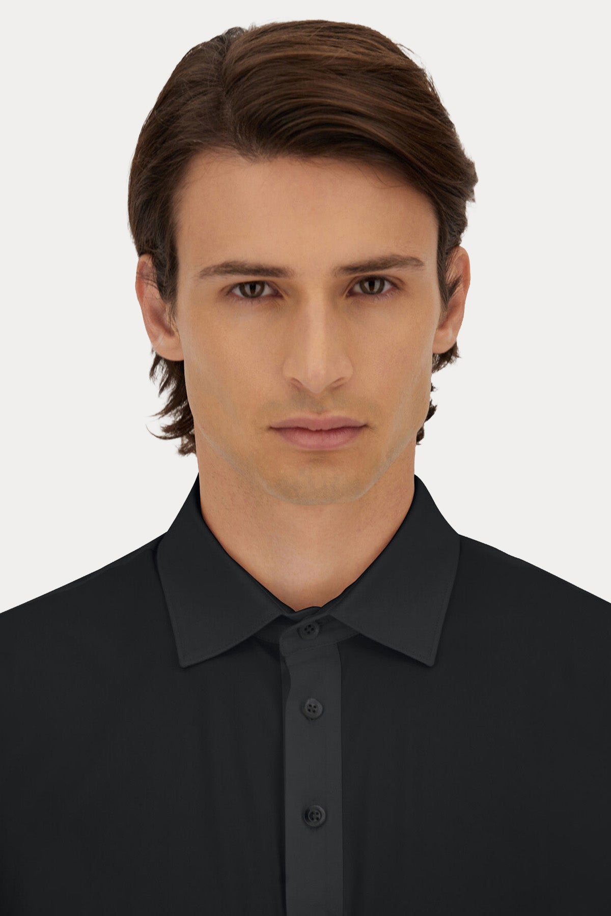 Herno Regular Fit Polo Yaka Streç T-shirt-T-shirt-Libas