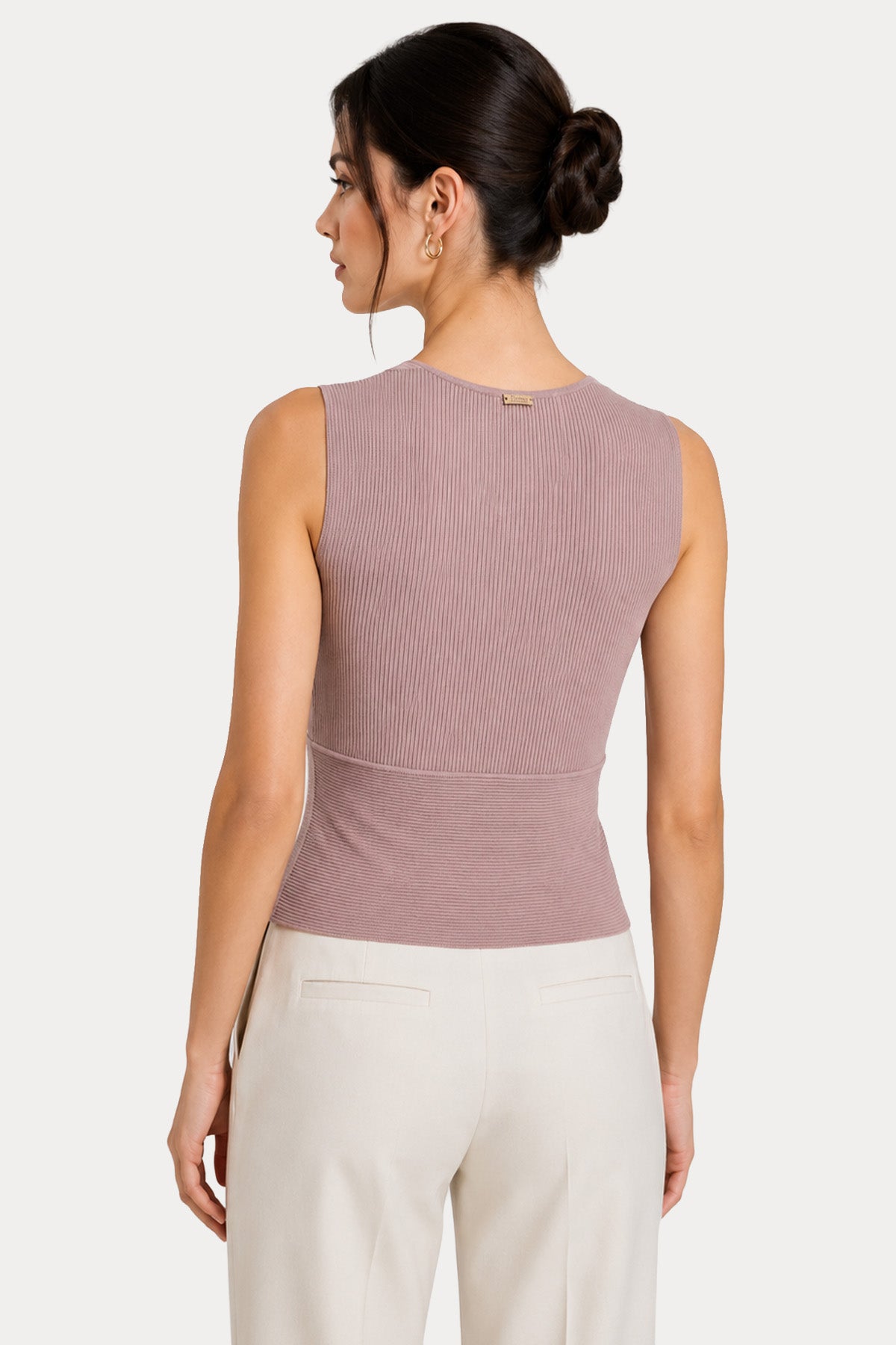 Herno Slim Fit Derin V Yaka Streç Bluz