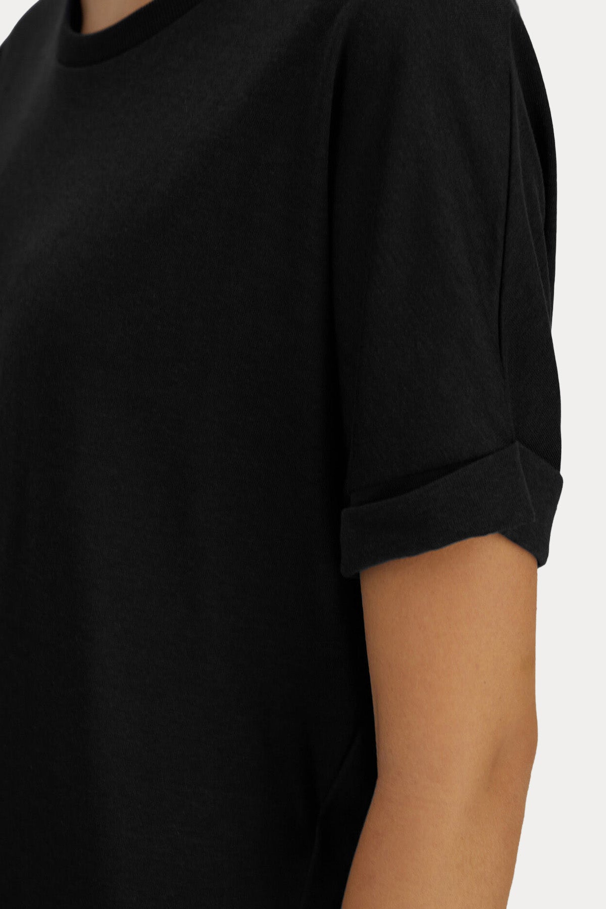 Herno Boxy Fit Yuvarlak Yaka T-shirt-T-shirt-Libas
