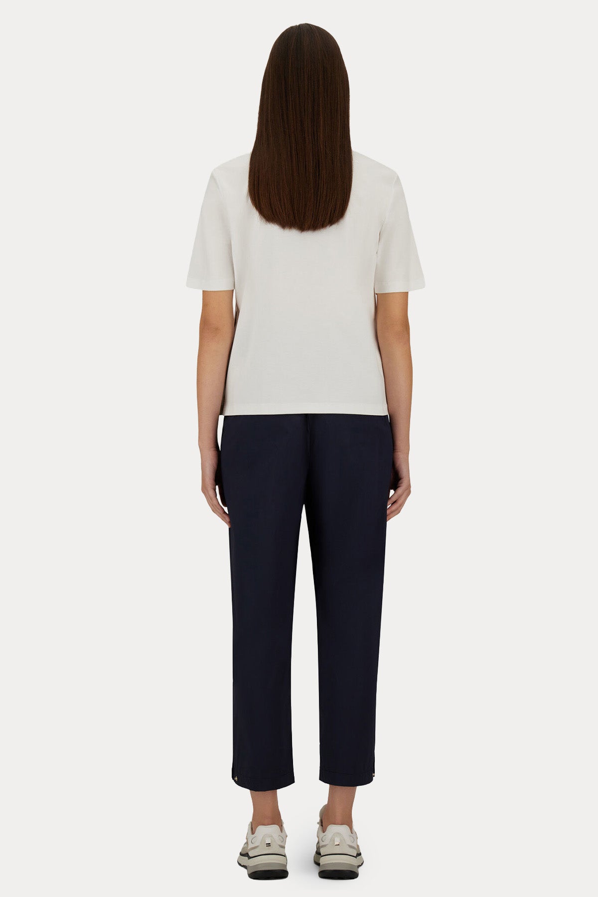 Herno Relaxed Fit Beli Lastikli Yandan Cepli Streç Pantolon-Pantolon-Libas