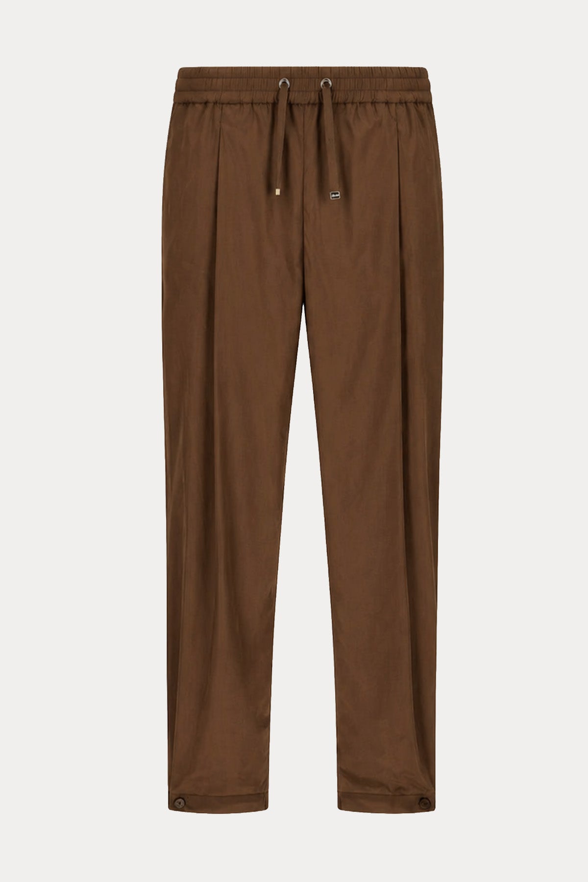 Herno Relaxed Fit Beli Lastikli Yandan Cepli Streç Pantolon-Pantolon-Libas