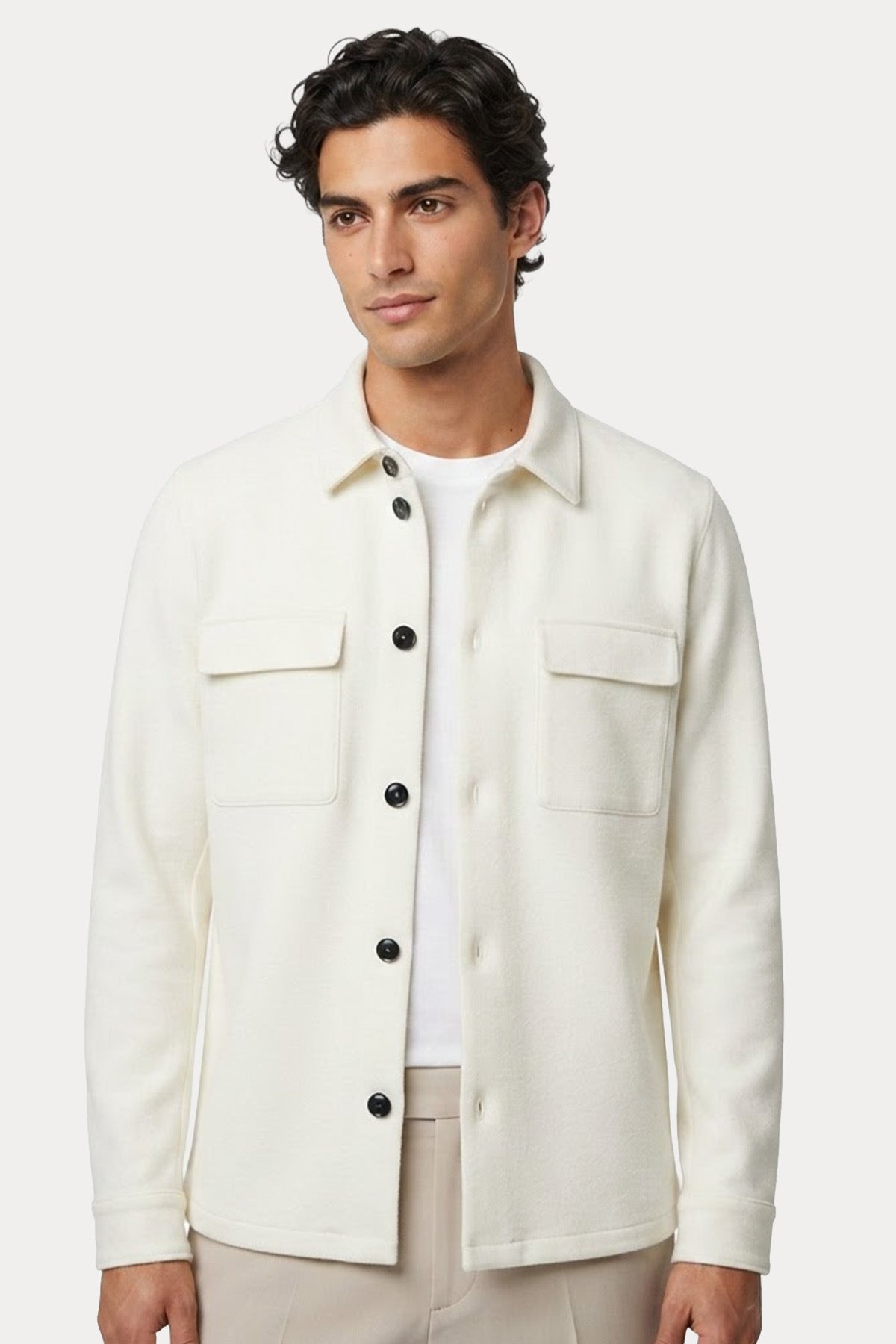 Fradi Regular Fit Örgü Keten Gömlek Ceket