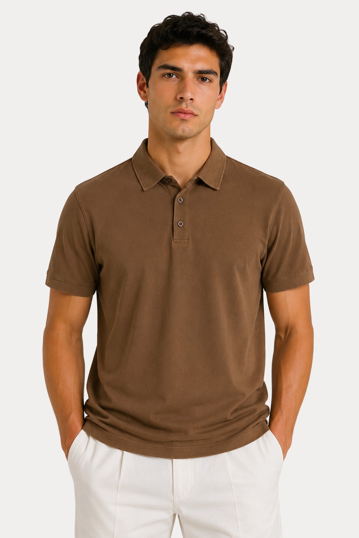 Fradi Regular Fit İnce Pike Dokulu Streç Polo Yaka T-shirt