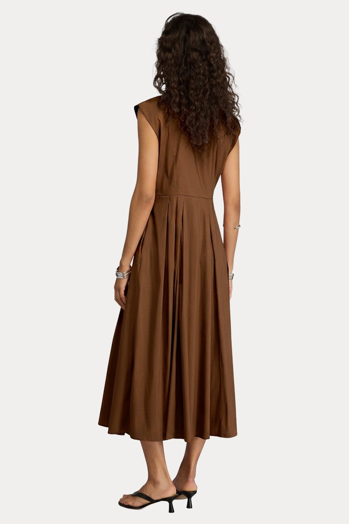 Semicouture Regular Fit Streç Poplin Elbise-Elbise-Libas