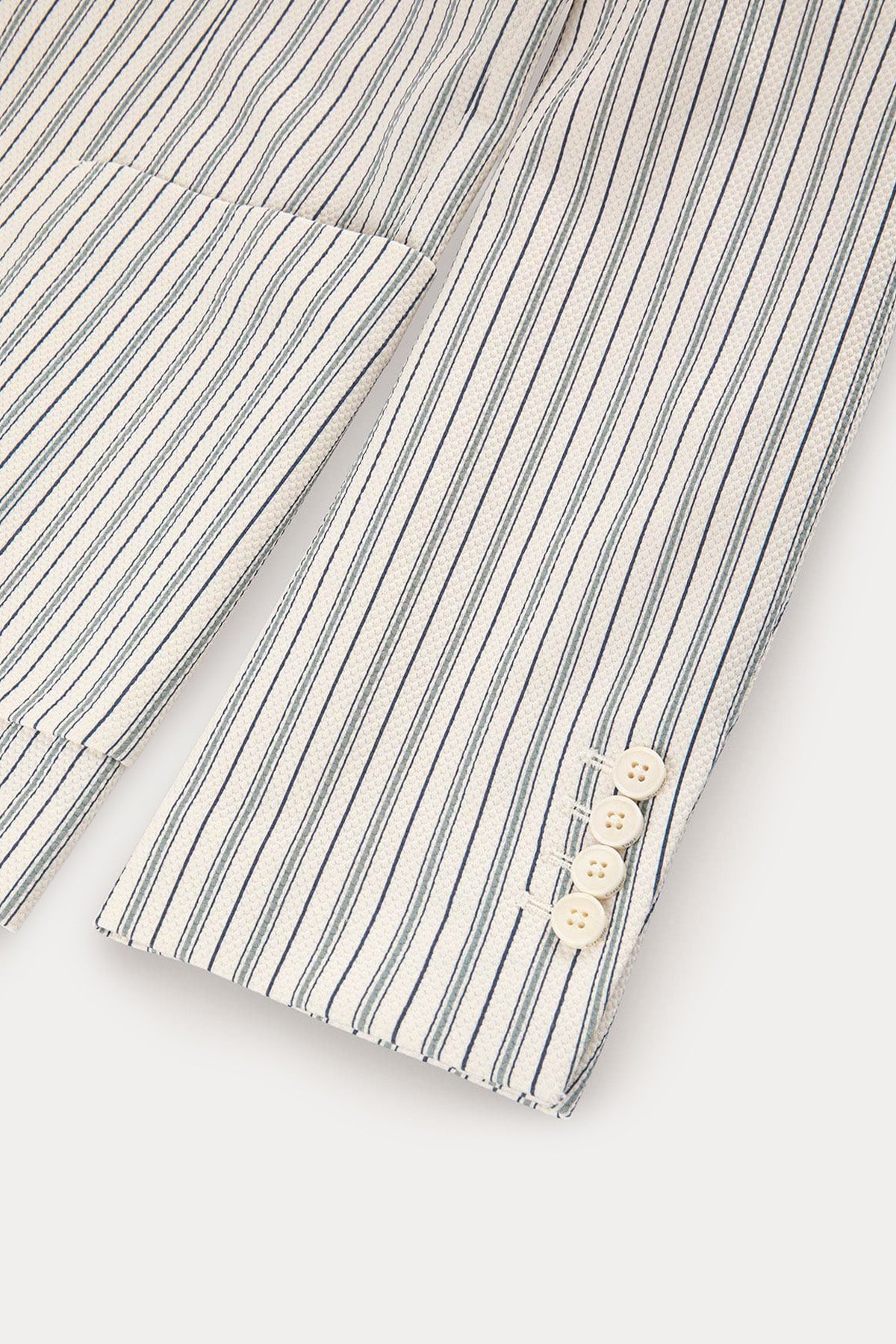 Circolo 1901 Spor Cepli Çizgili Streç Blazer Ceket