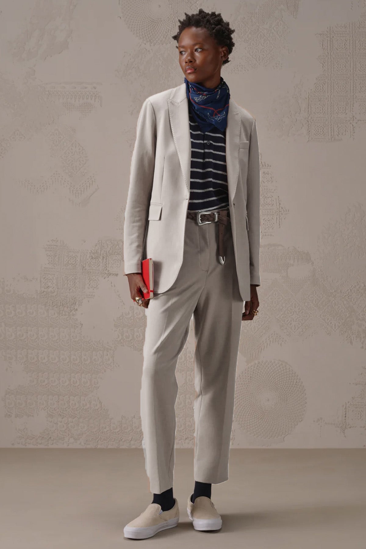 Circolo 1901 Carrot Fit Yandan Cepli Streç Pantolon-Pantolon-Libas