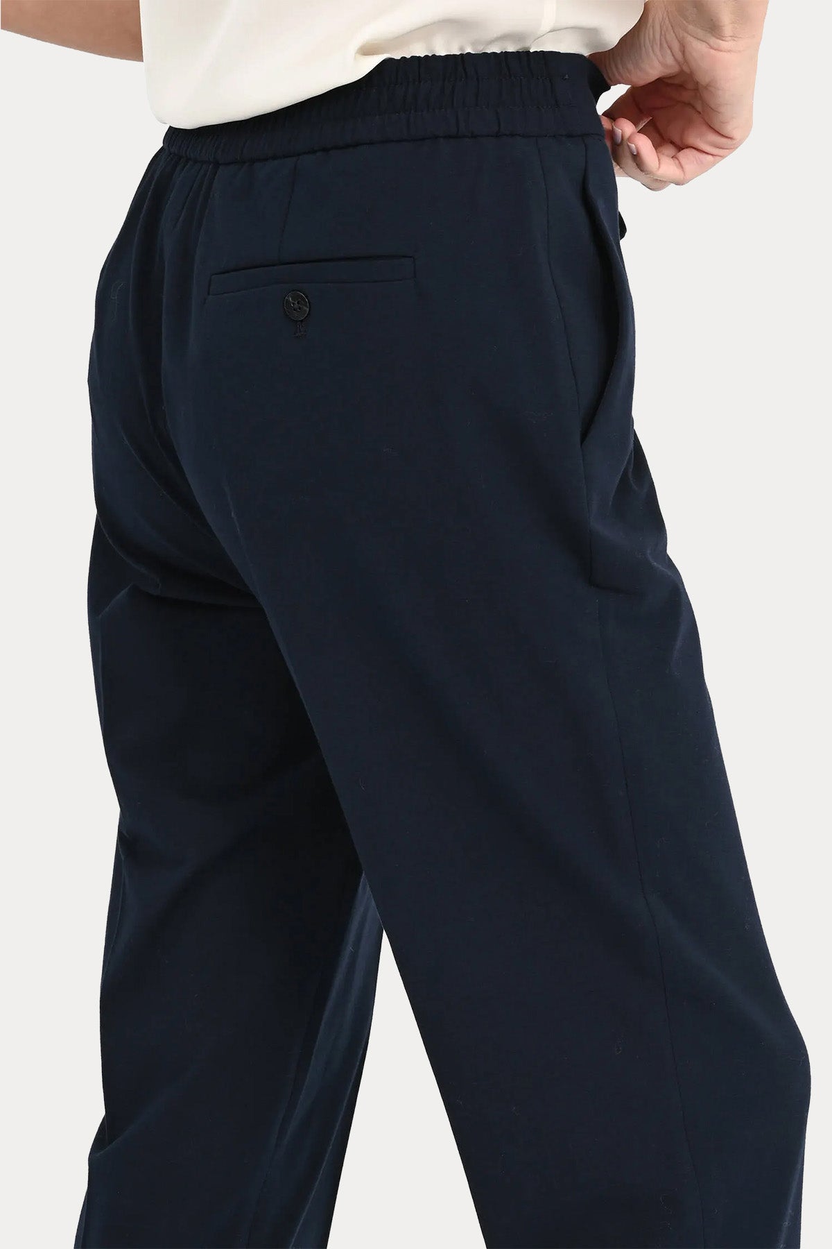 Circolo 1901 Slim Fit Beli Lastikli Streç Pantolon-Pantolon-Libas