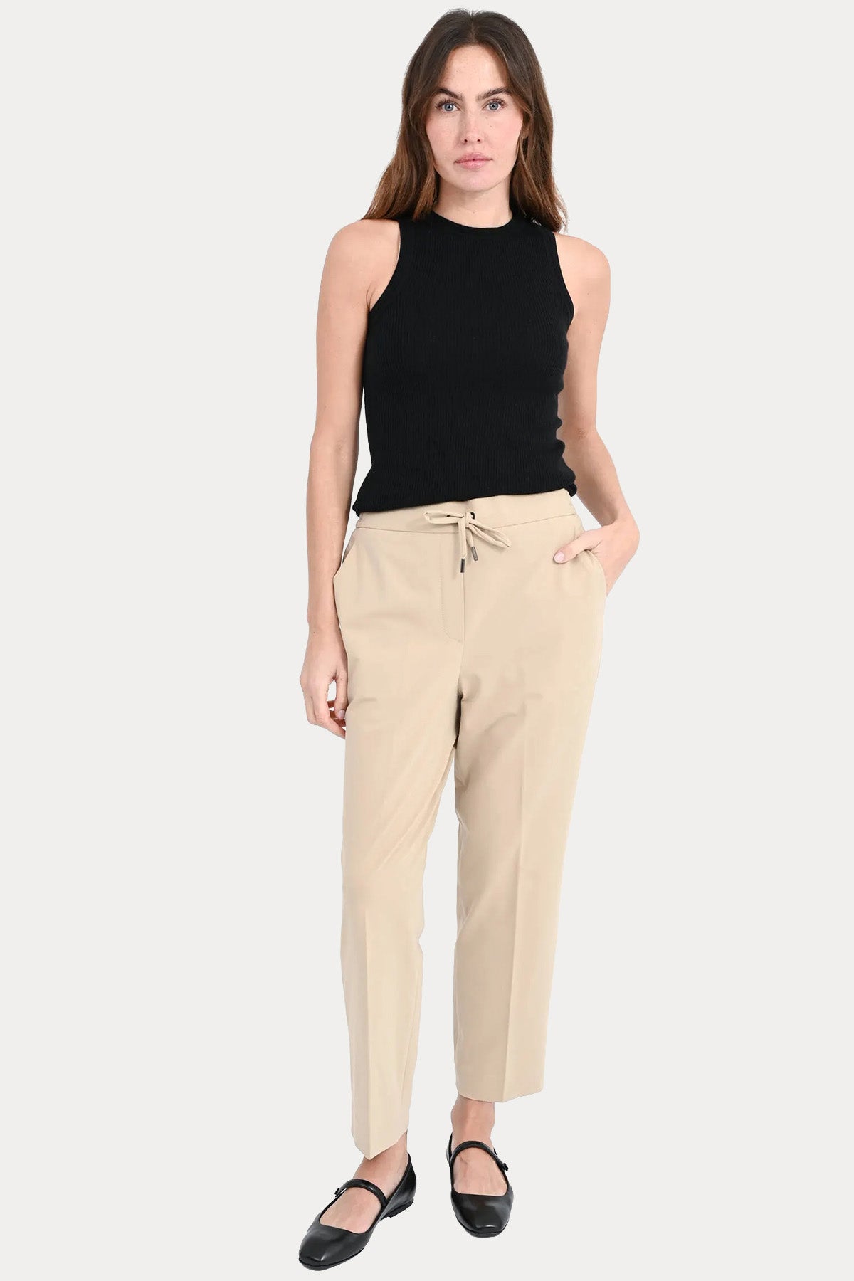 Circolo 1901 Slim Fit Beli Lastikli Streç Pantolon-Pantolon-Libas