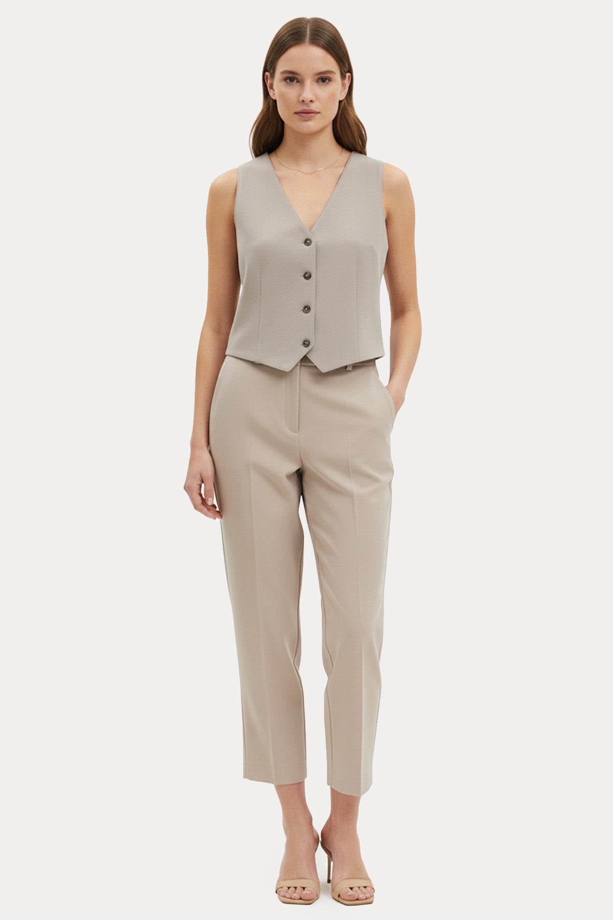 Circolo 1901 Carrot Fit Streç Yelek Pantolon Set