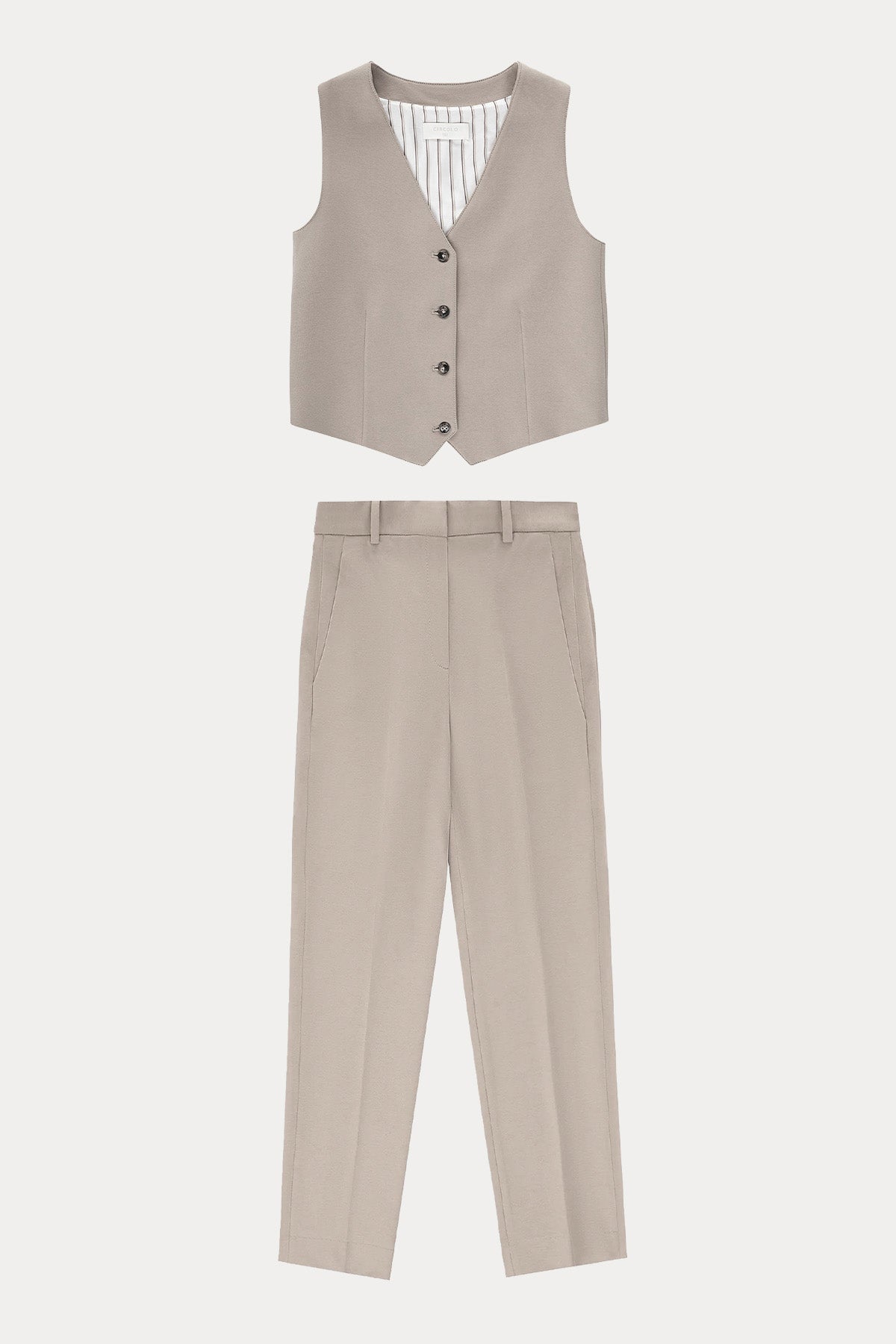 Circolo 1901 Carrot Fit Streç Yelek Pantolon Set