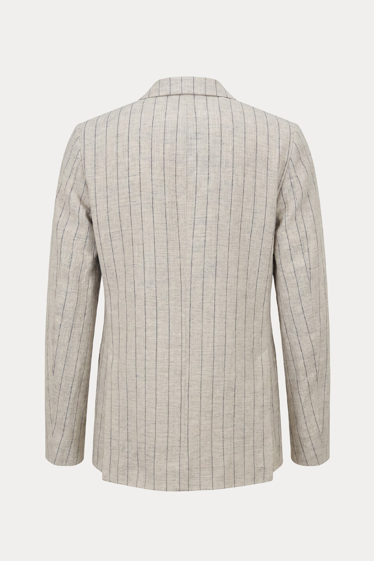 Circolo 1901 Spor Cepli Çizgili Keten Blazer Ceket